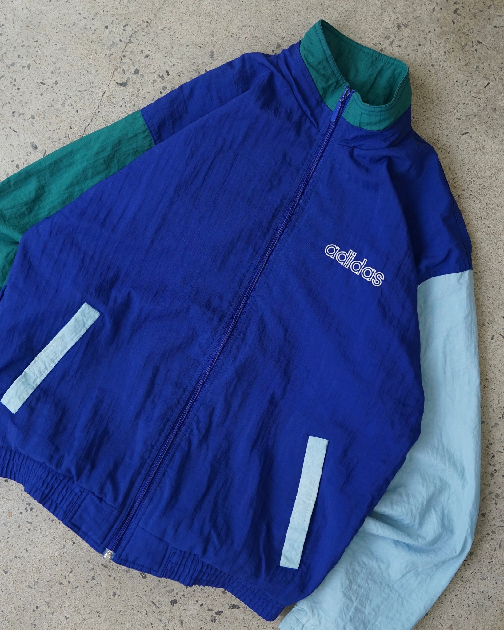 adidas zip-up windbreaker