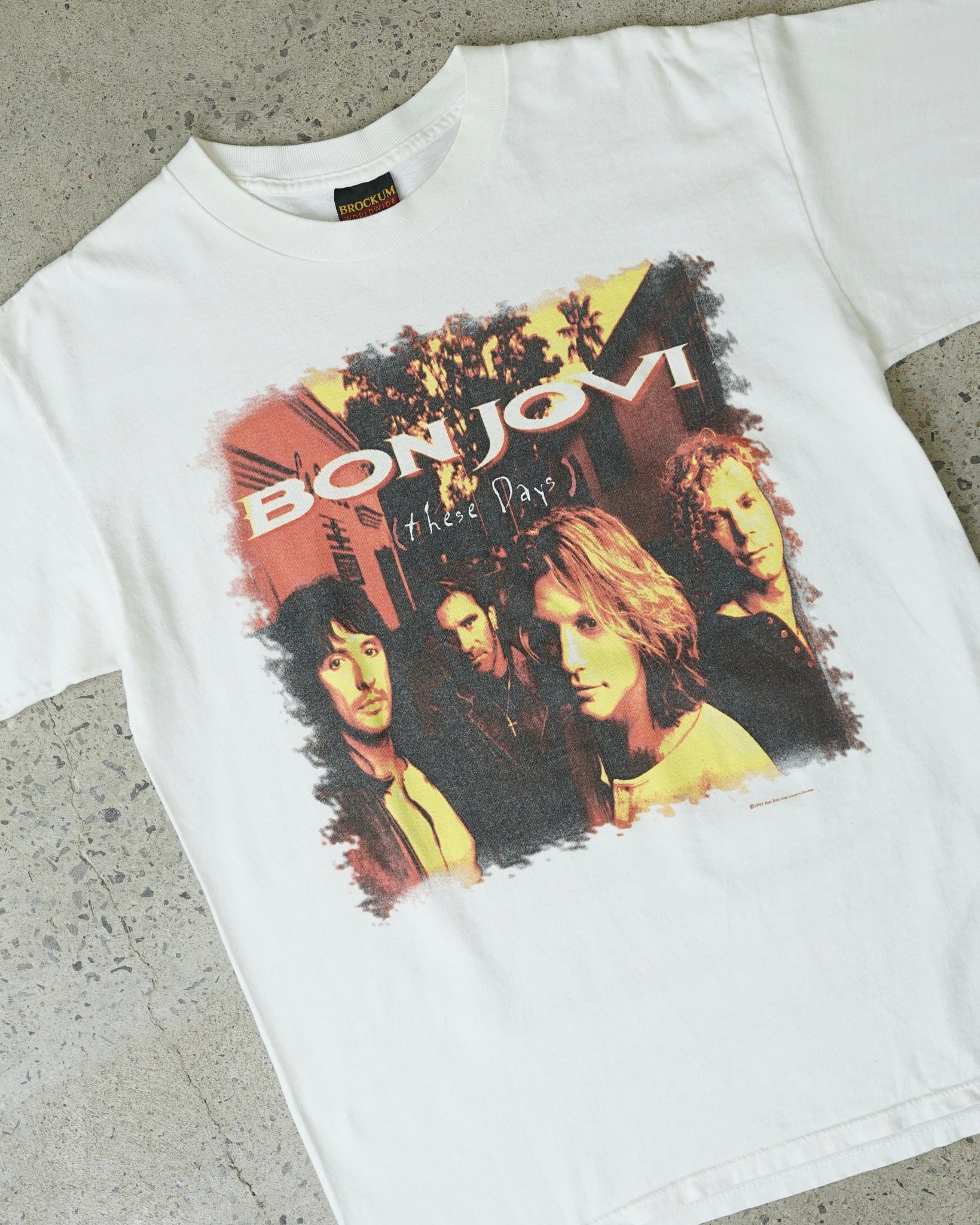 bon jovi these days tour 1995 rock band t-shirt