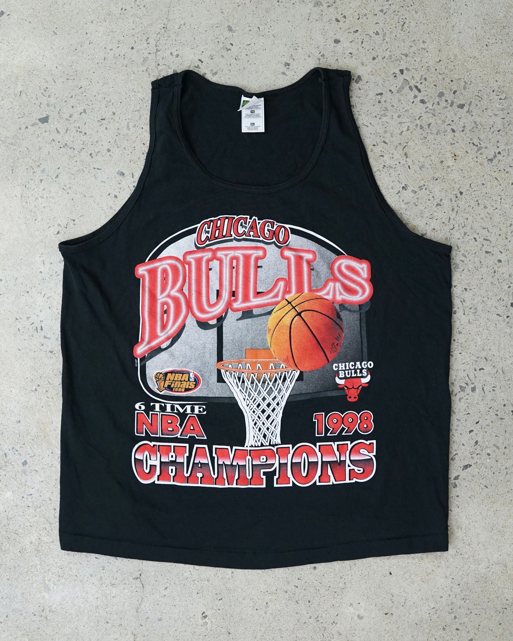 chicago bulls 1998 champions tank top