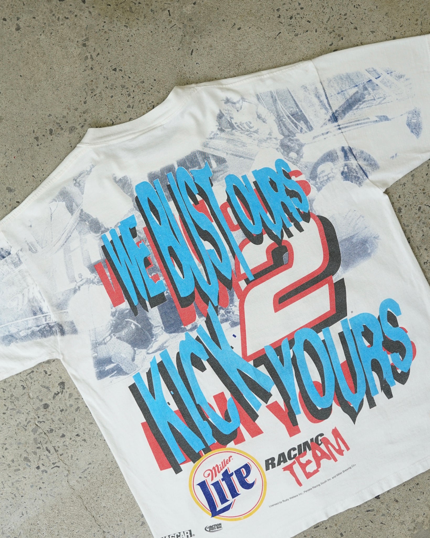 miller lite ford taurus nascar t-shirt