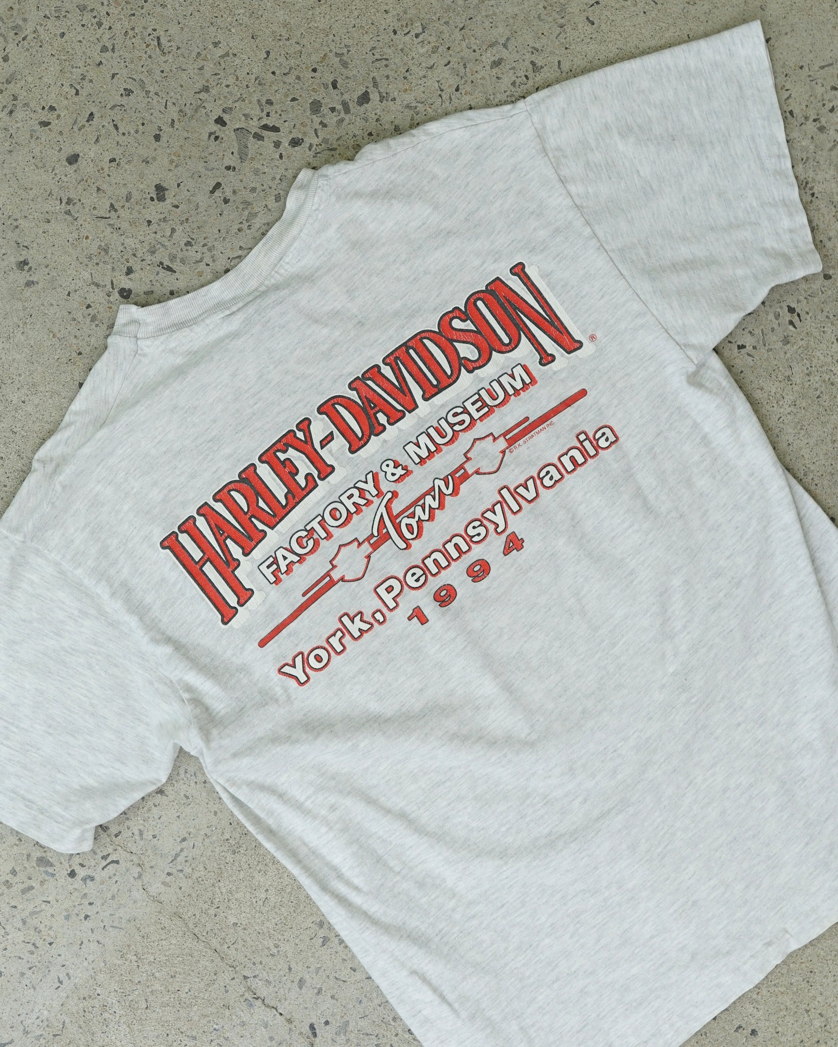 harley davidson york pennsylvania 1994 t-shirt