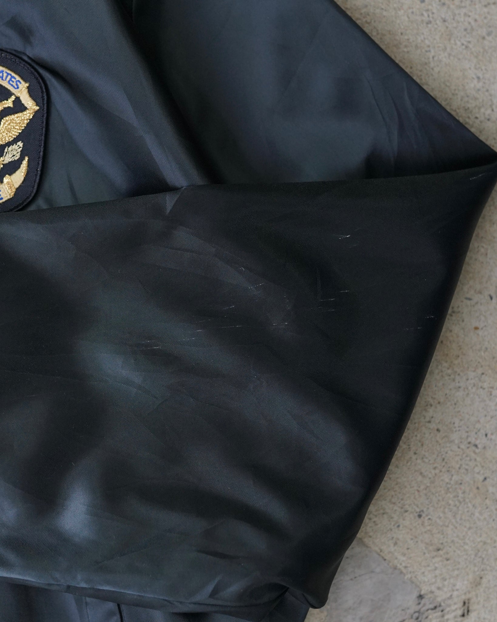 united states park police satin bomber jacket