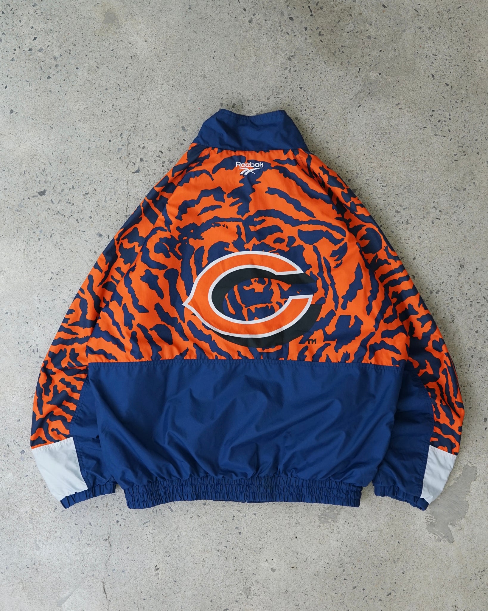 chicago bears football nfl reebok windbreaker