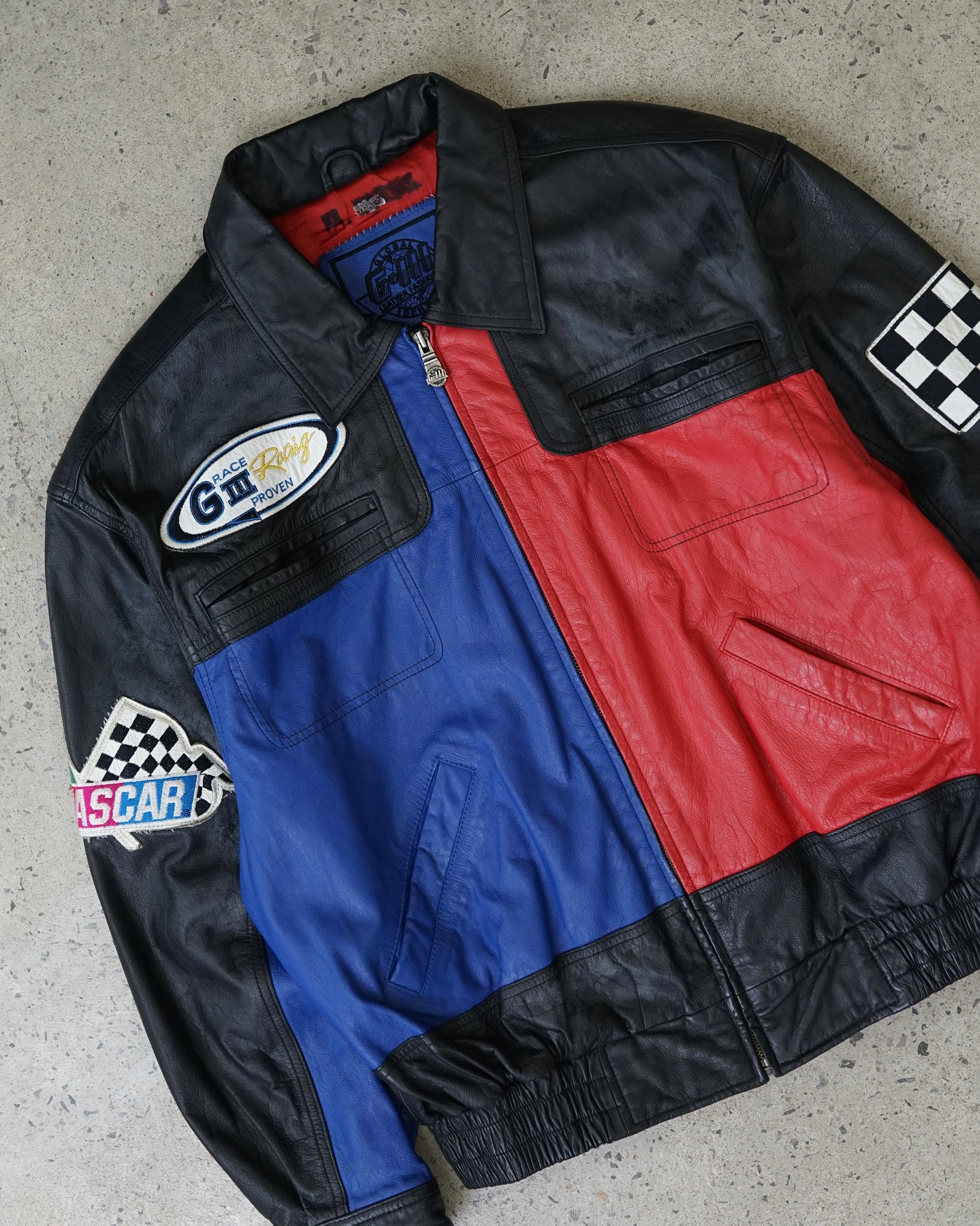 nascar team leather jacket