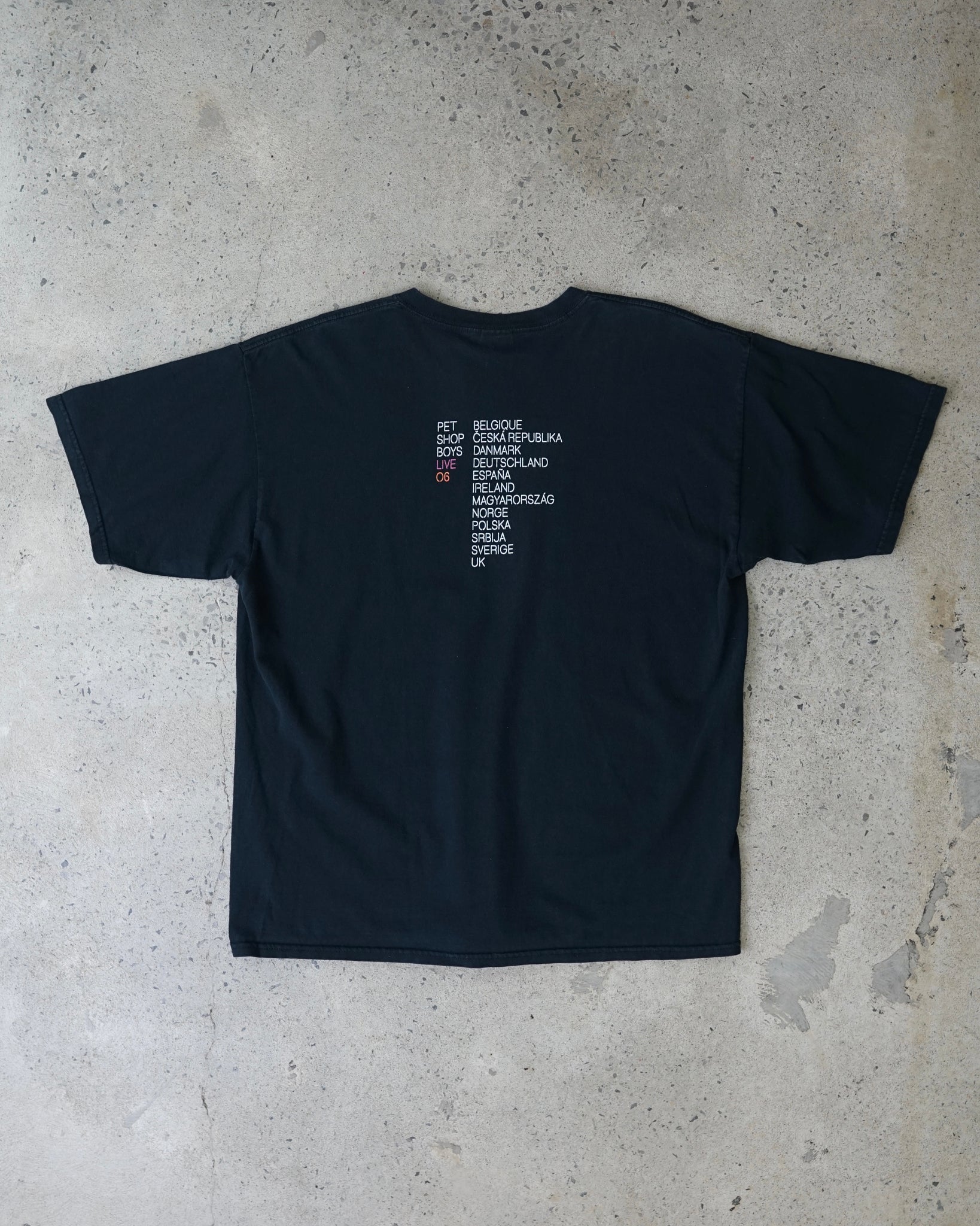 pet shop boys tour 2006 t-shirt