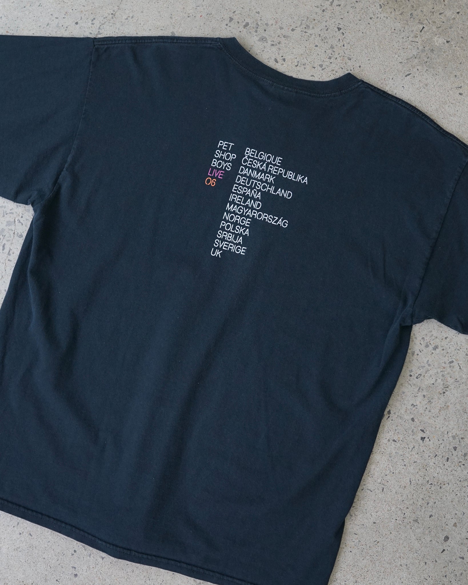 pet shop boys tour 2006 t-shirt