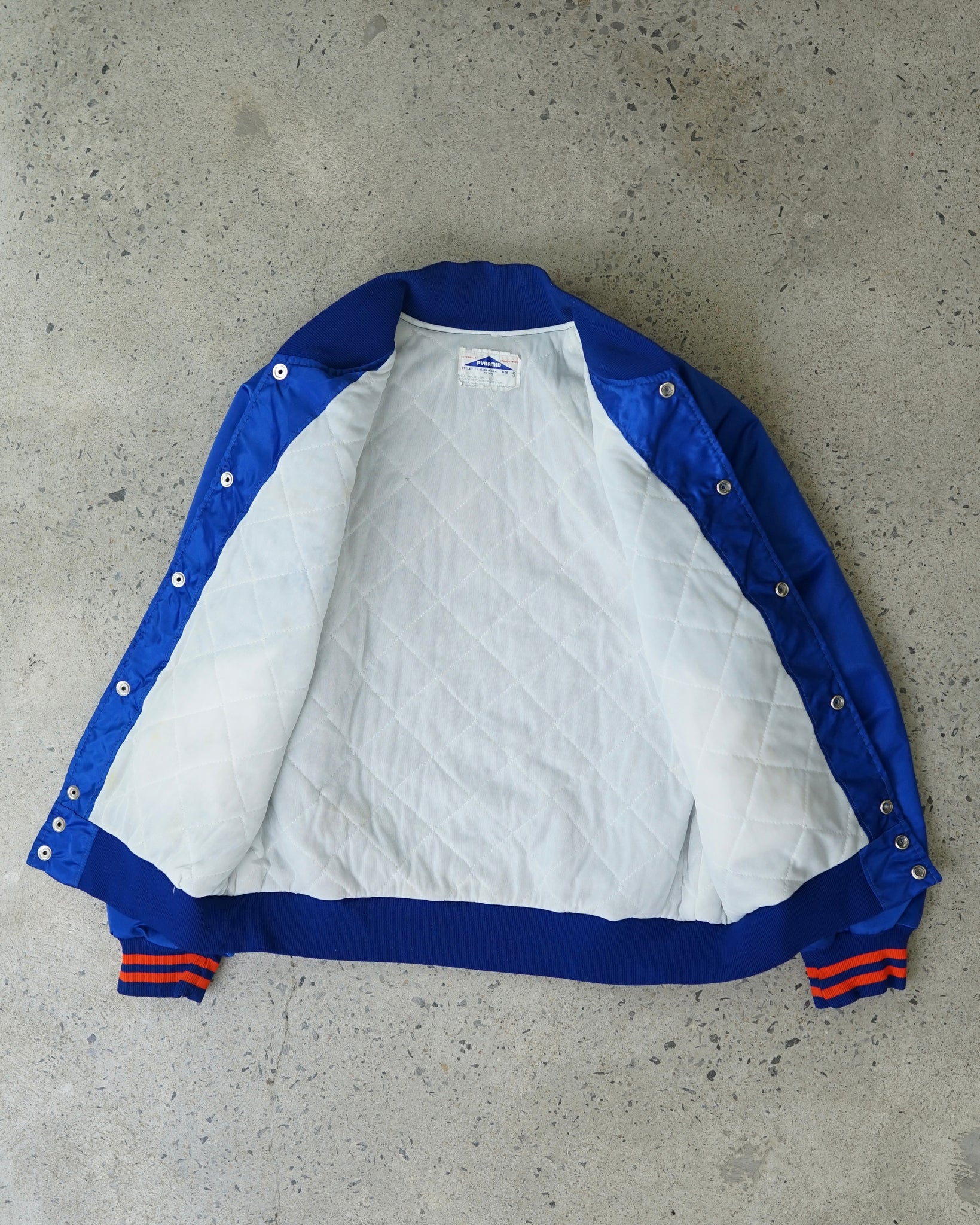 new york islanders hockey nhl satin bomber jacket