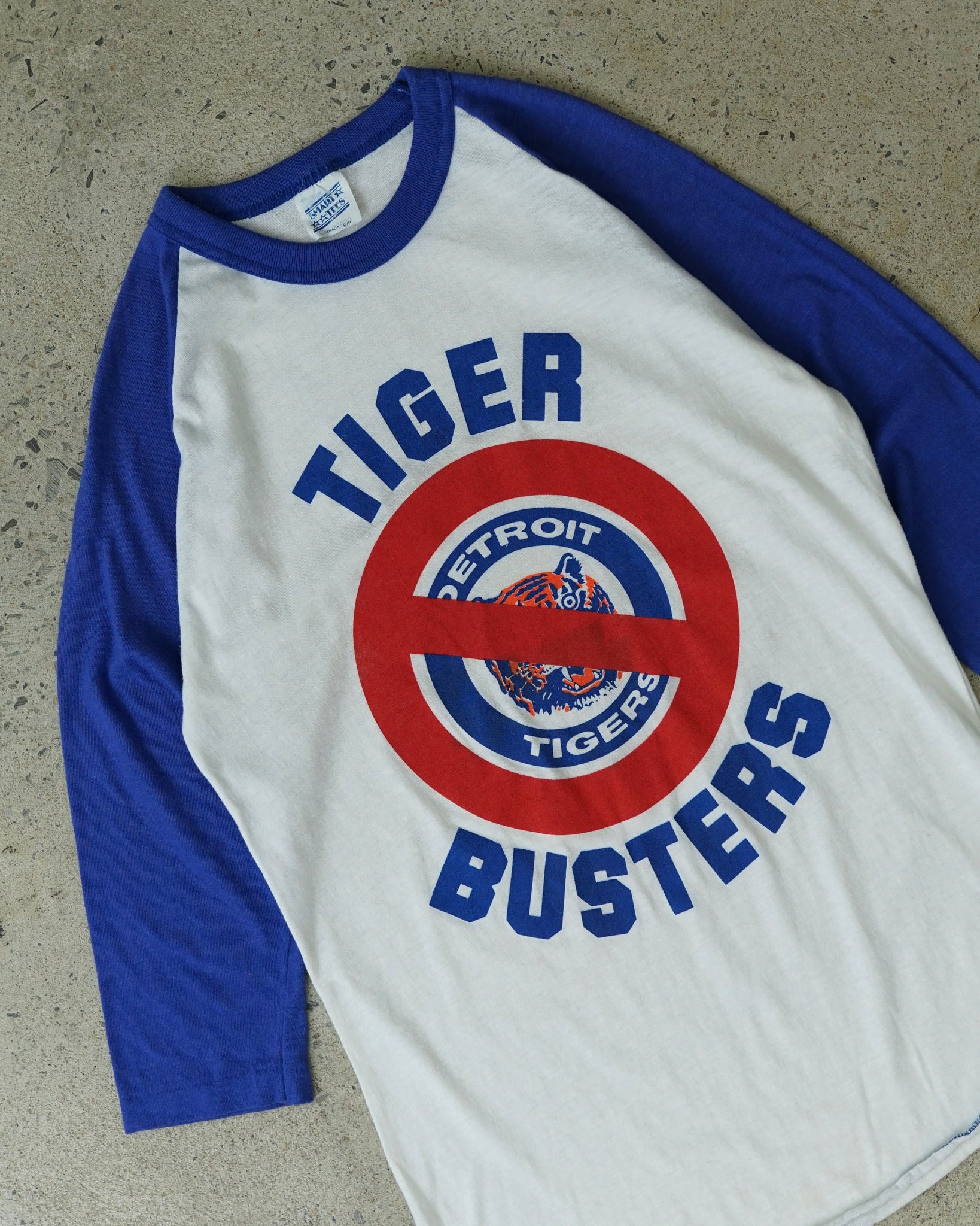 detroit tigers busters raglan shirt