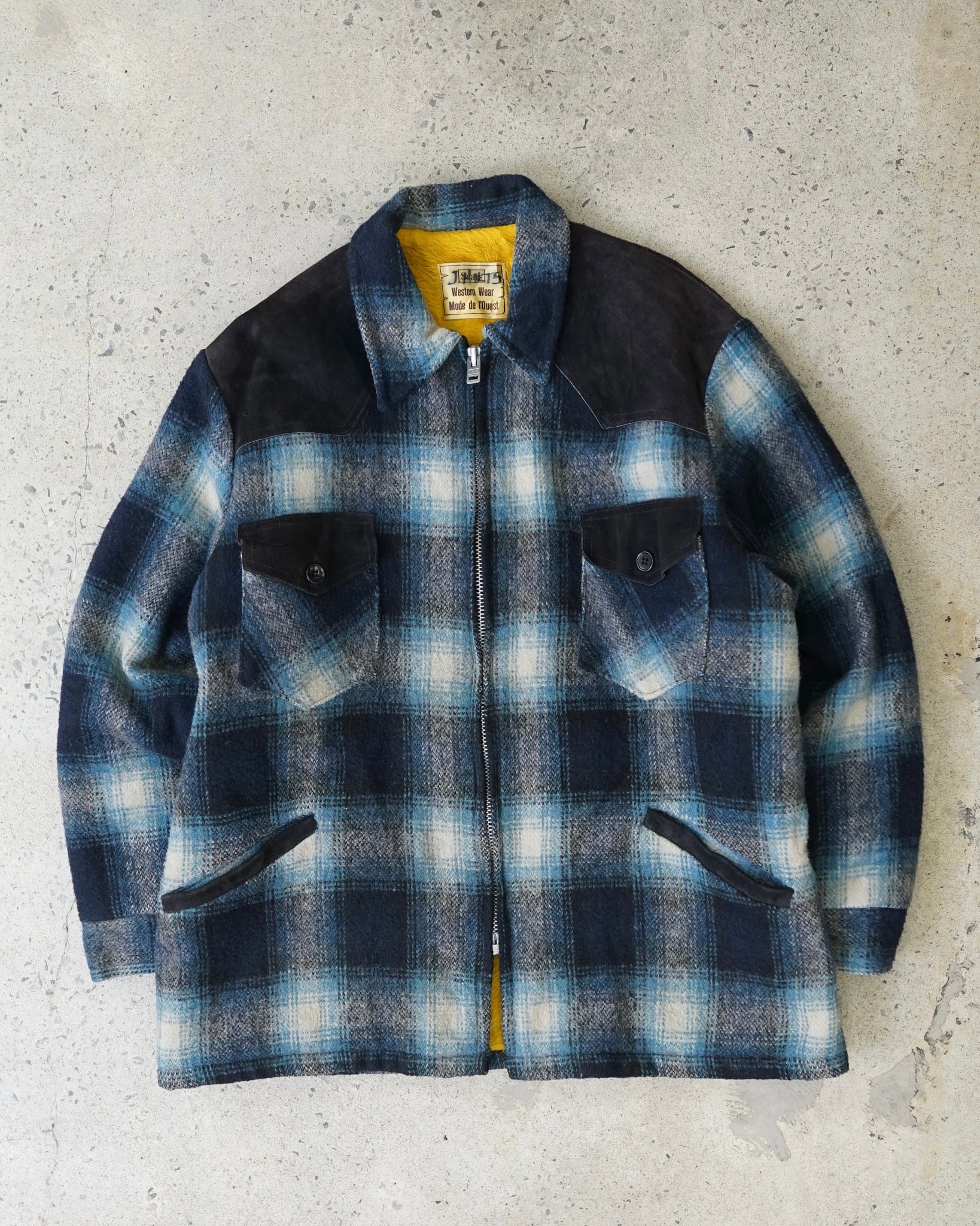 western wear flannel coat