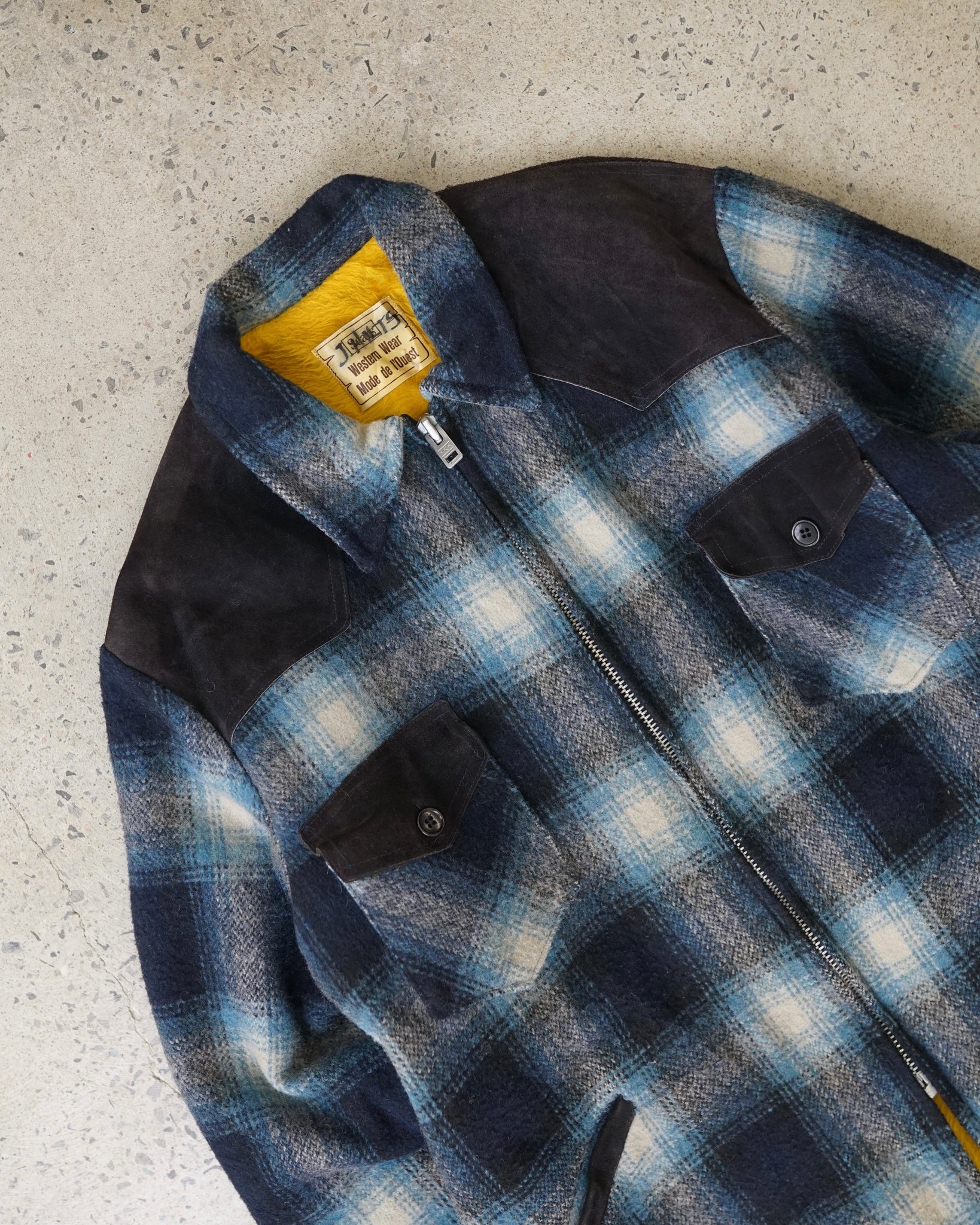 western wear flannel coat