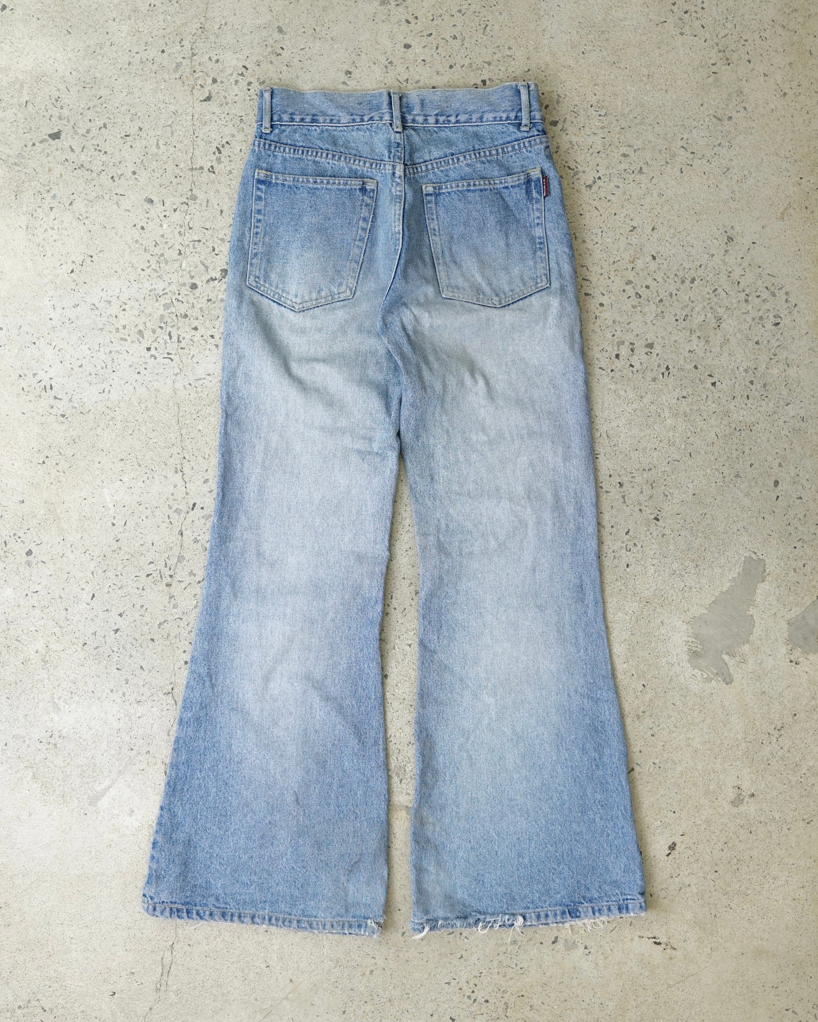 stone flare jeans