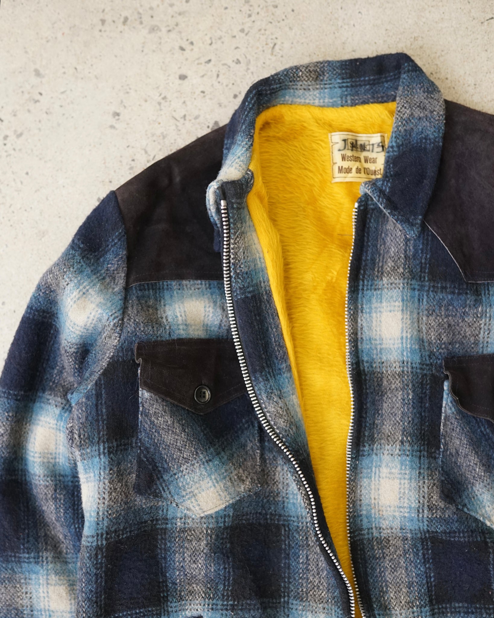 western wear flannel coat