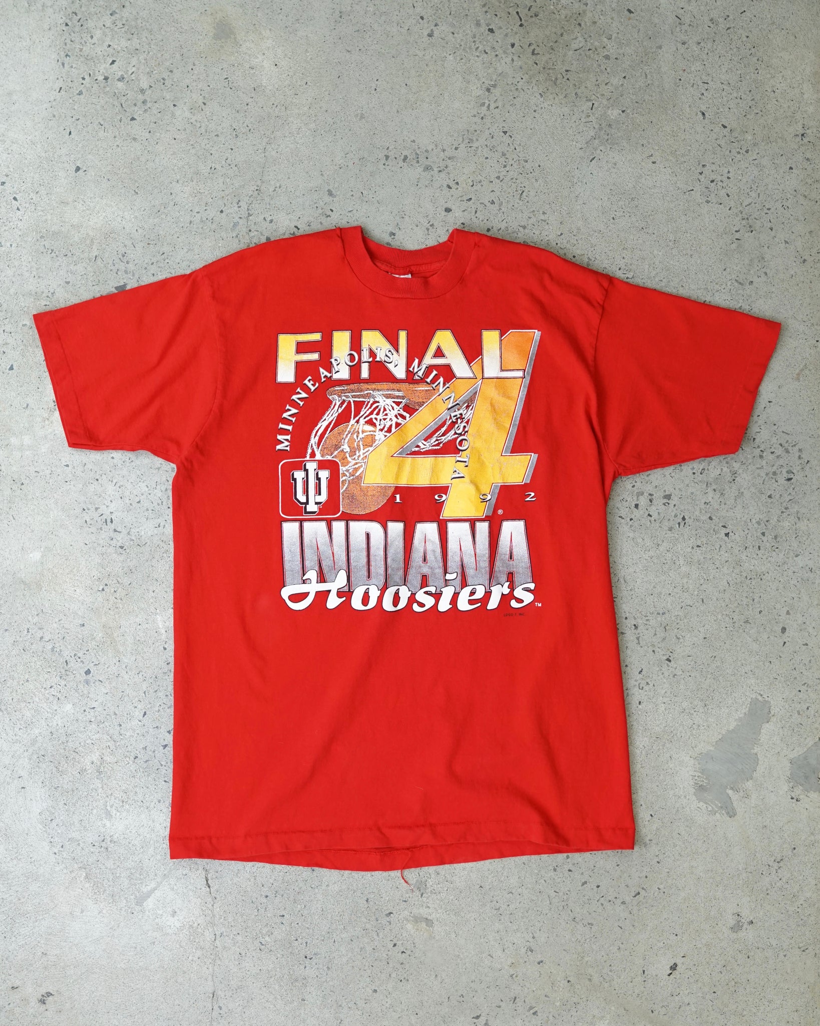 indiana hoosiers 1992 t-shirt