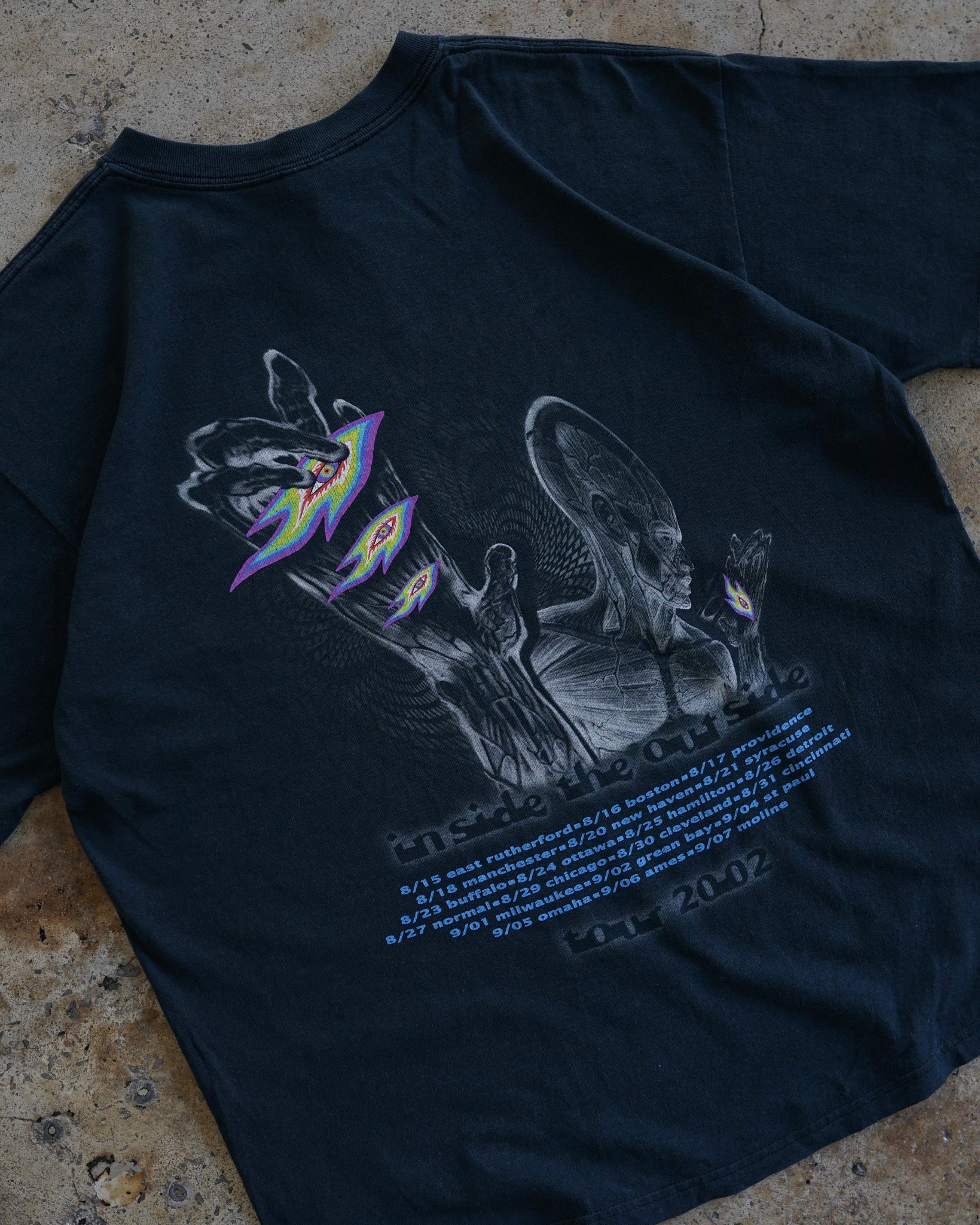 tool tour 2002 rock band t-shirt