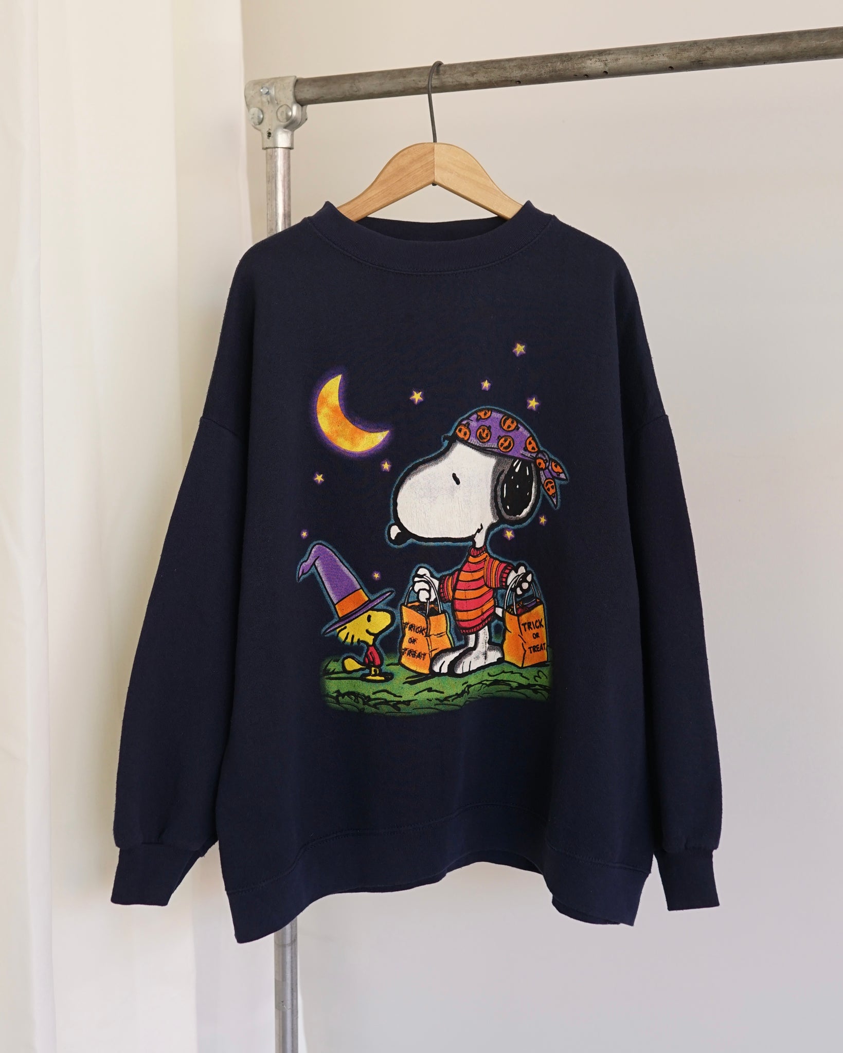 snoopy trick or treat halloween crewneck