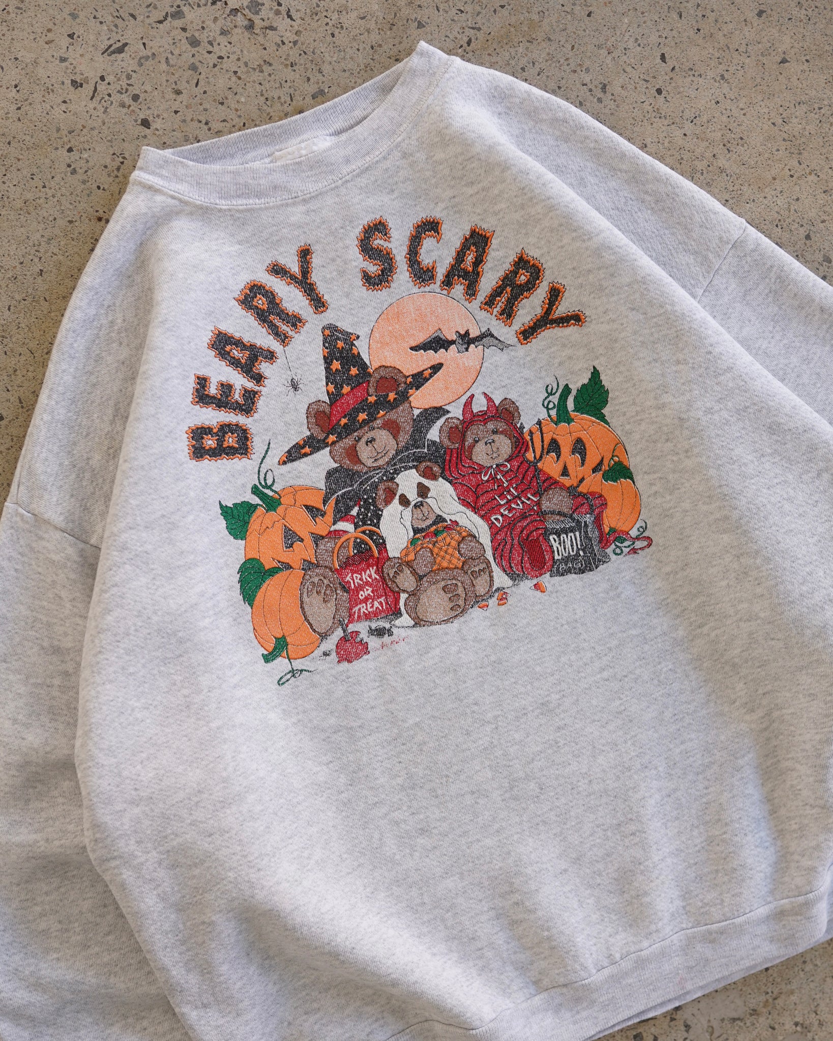 beary scary halloween crewneck