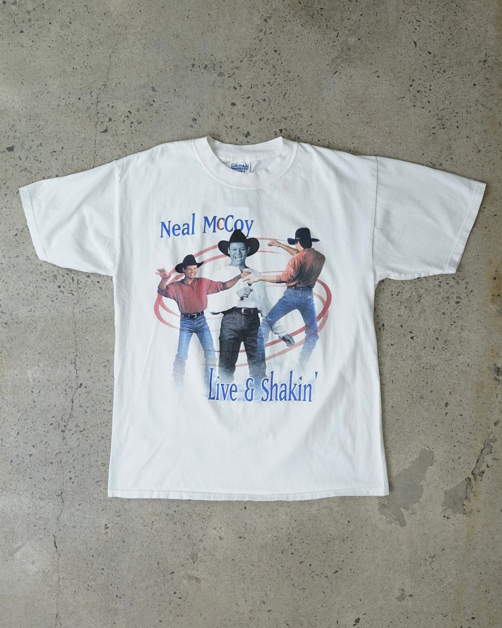 neal mccoy live & shakin' it tour t-shirt