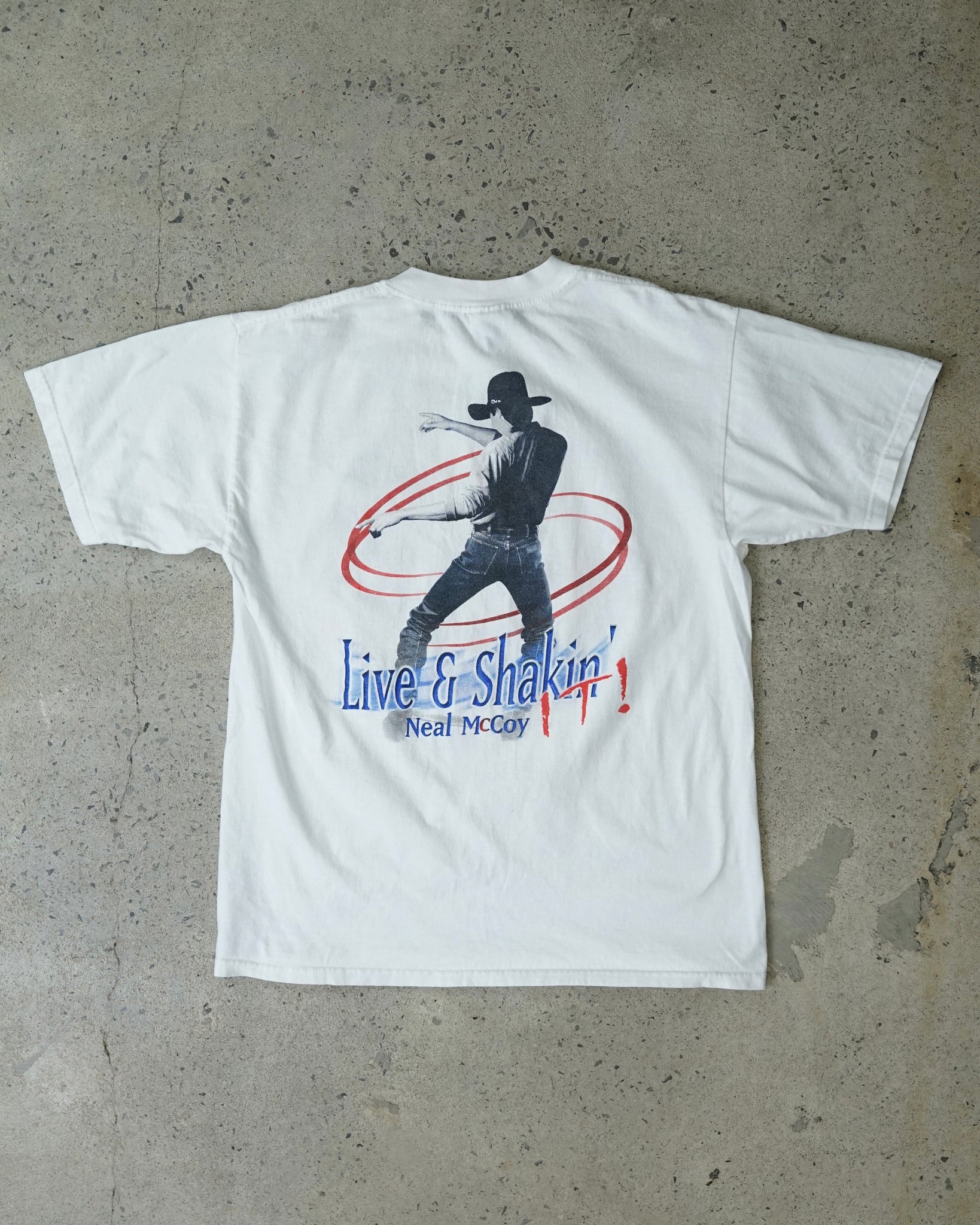 neal mccoy live & shakin' it tour t-shirt