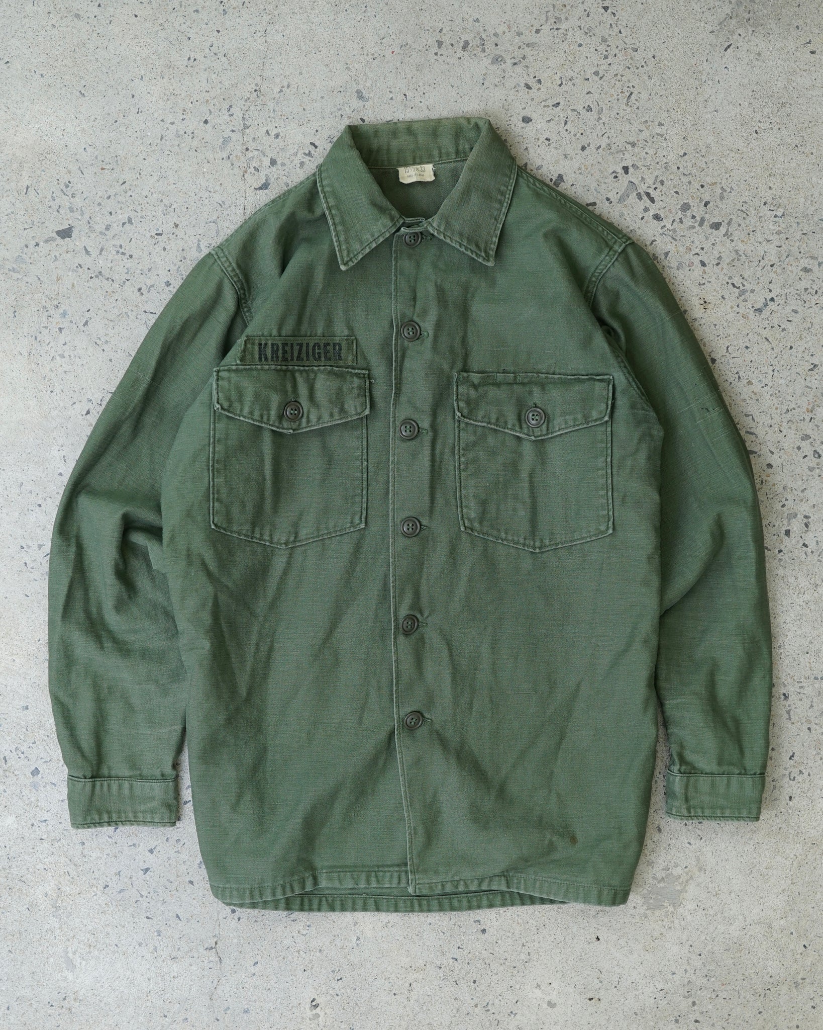 og-107 button-up army shirt