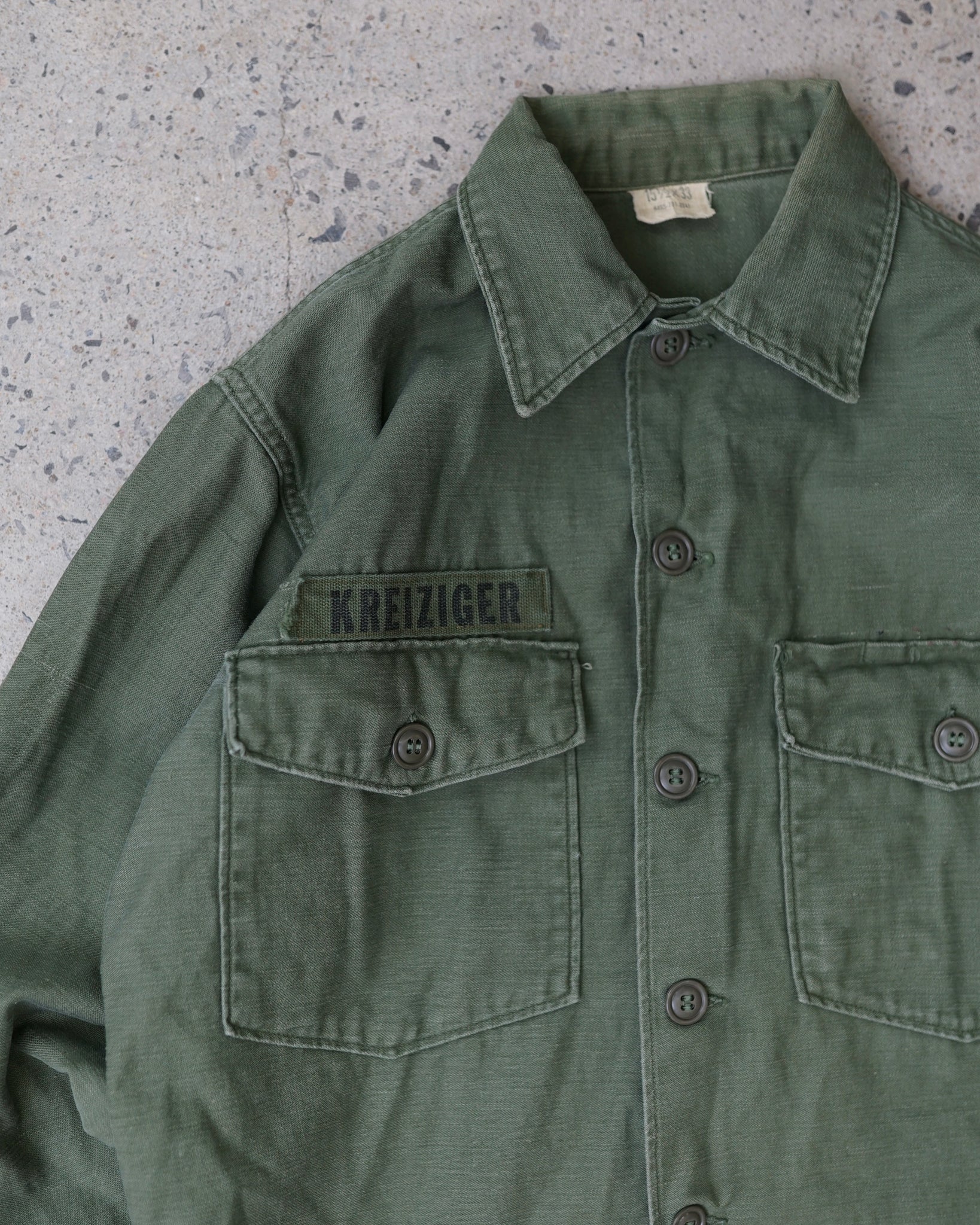 og-107 button-up army shirt