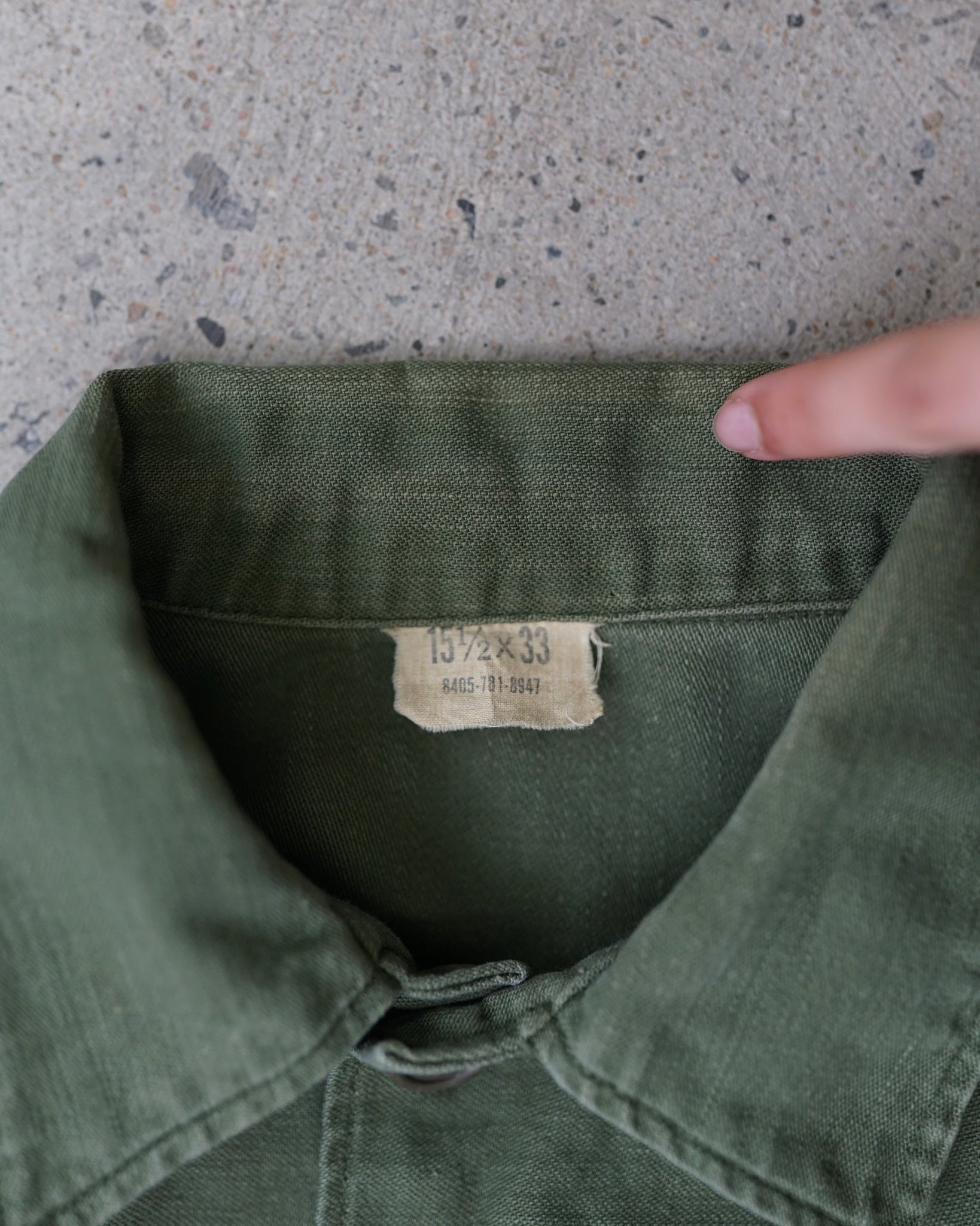 og-107 button-up army shirt