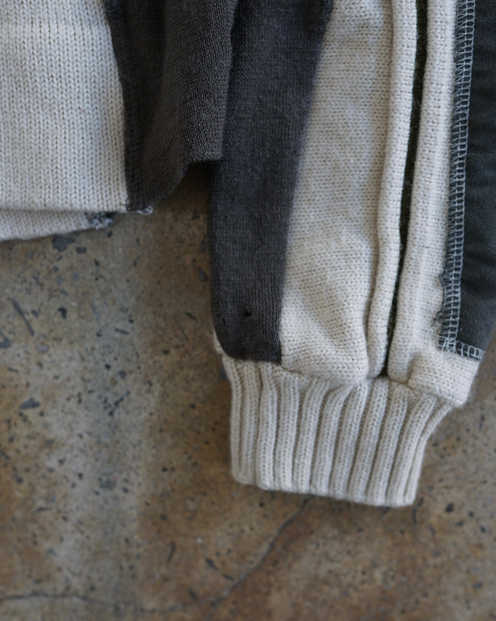 dekker zip-up knit sweater