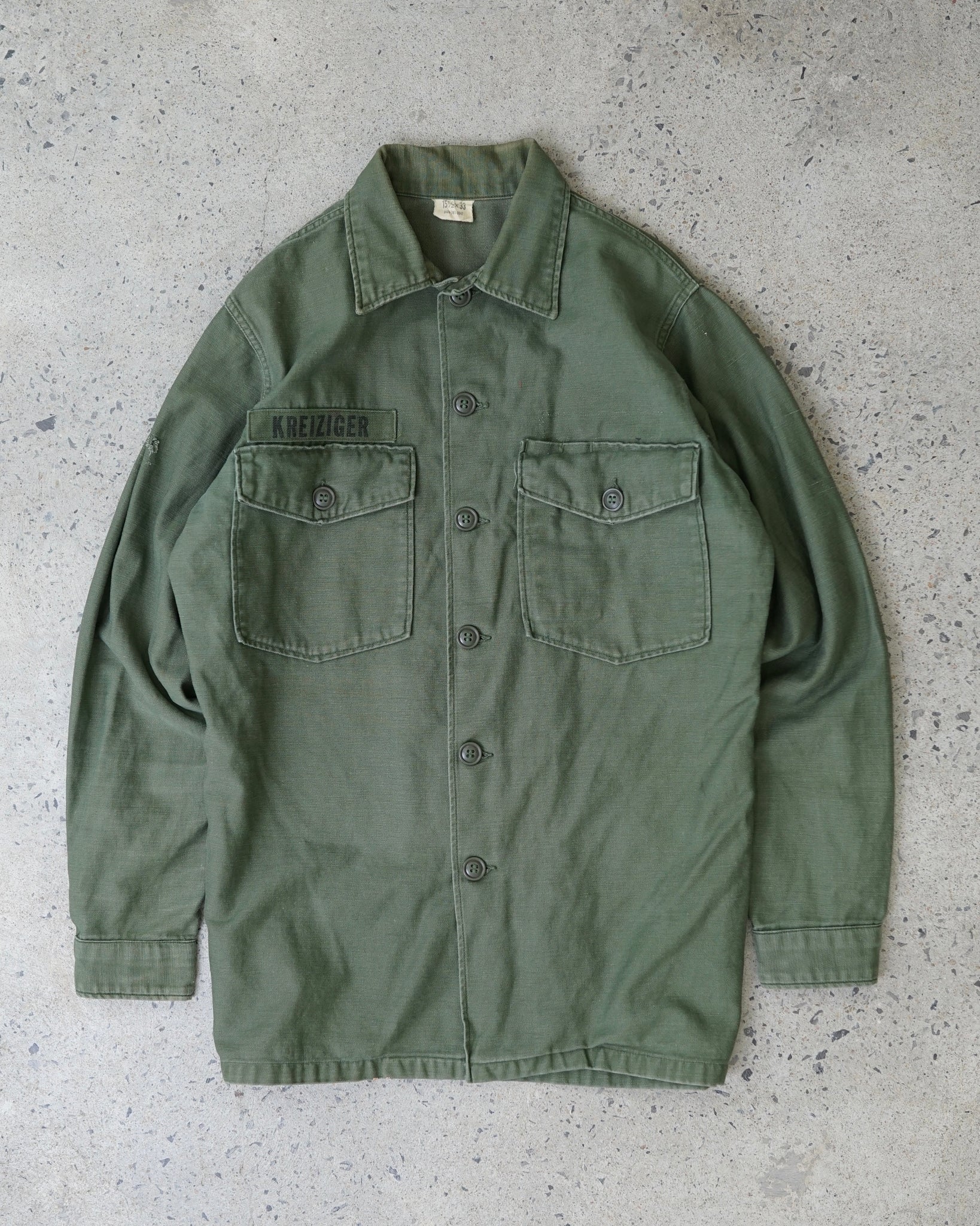 og-107 button-up army shirt