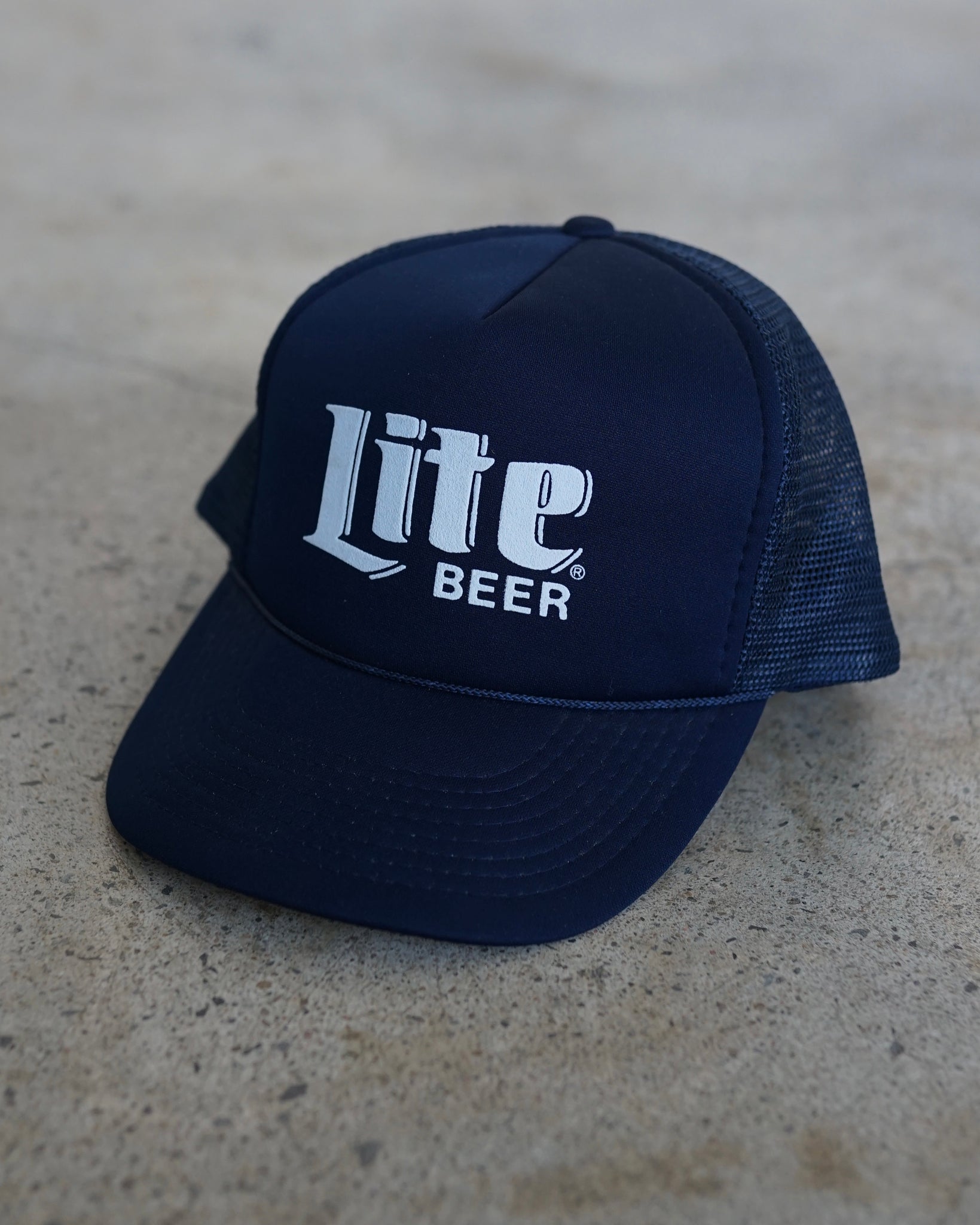 miller lite beer trucker hat