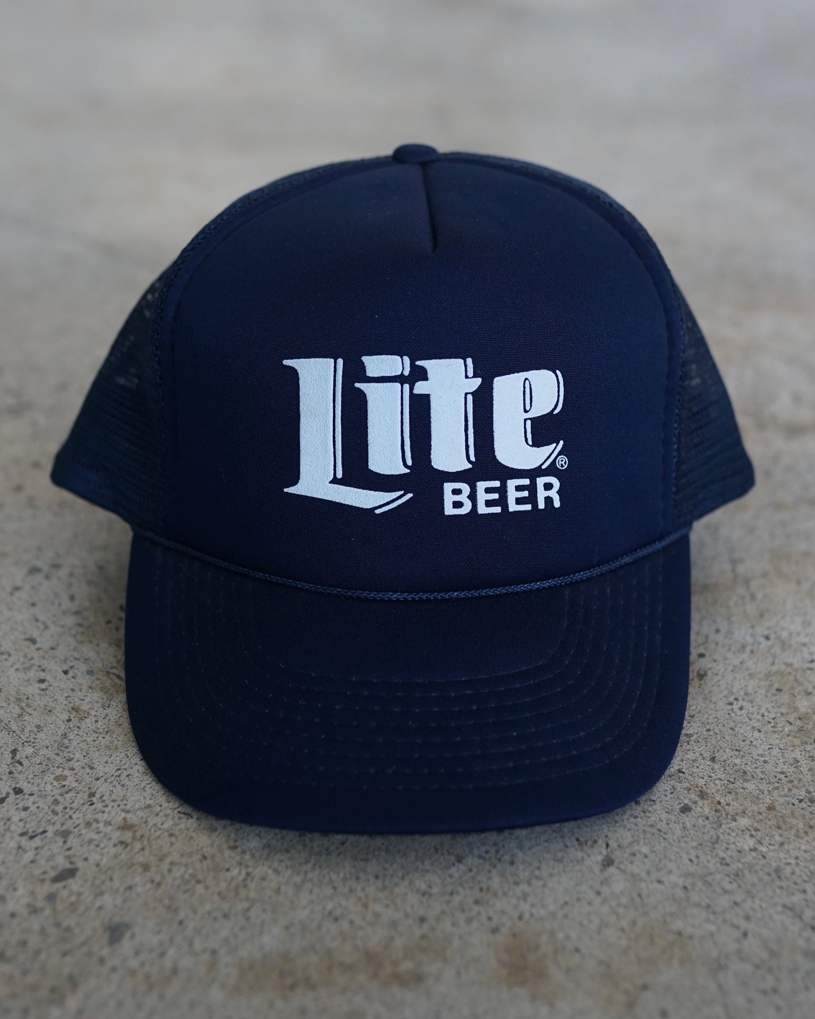 miller lite beer trucker hat