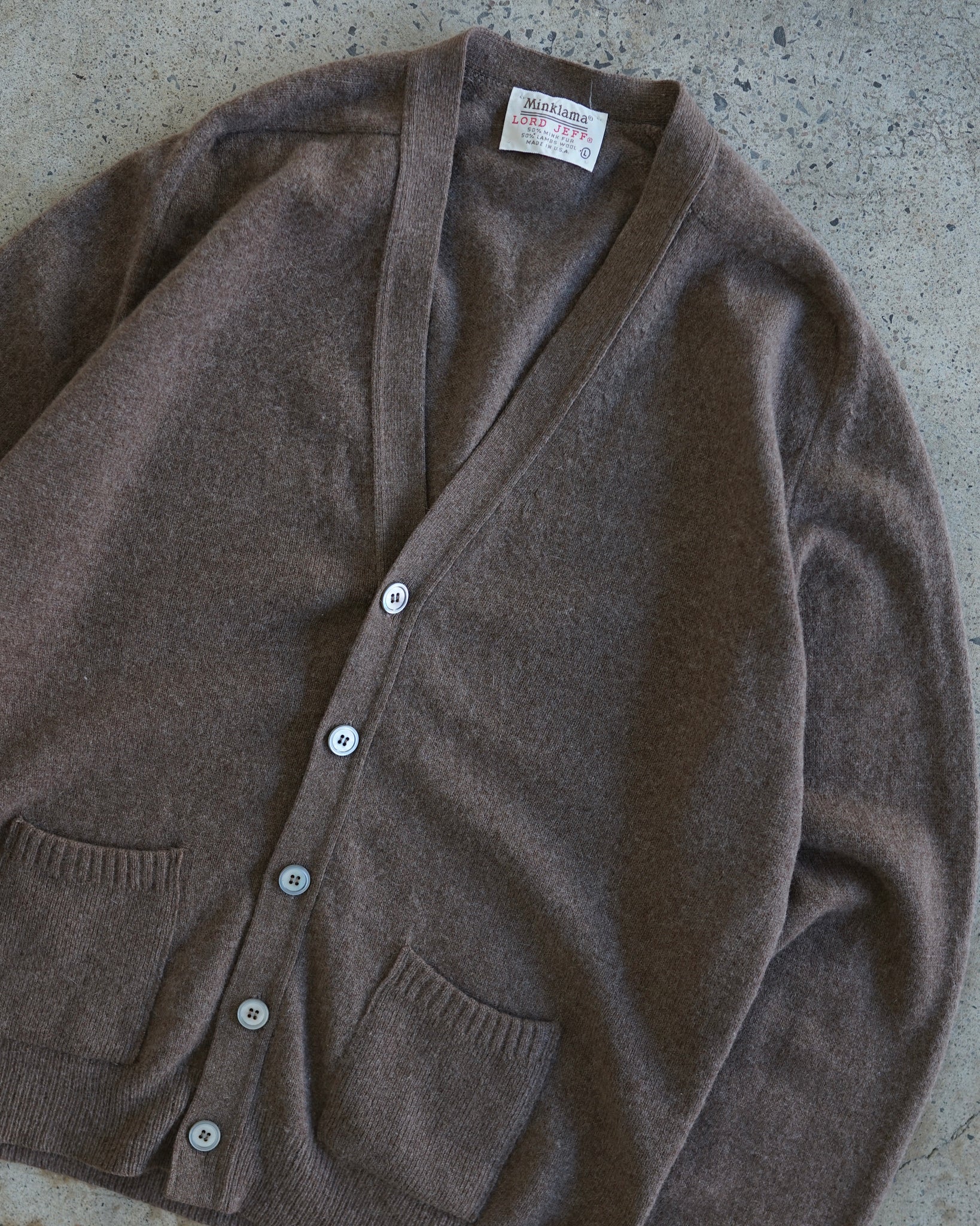 minklama lord jeff knit cardigan