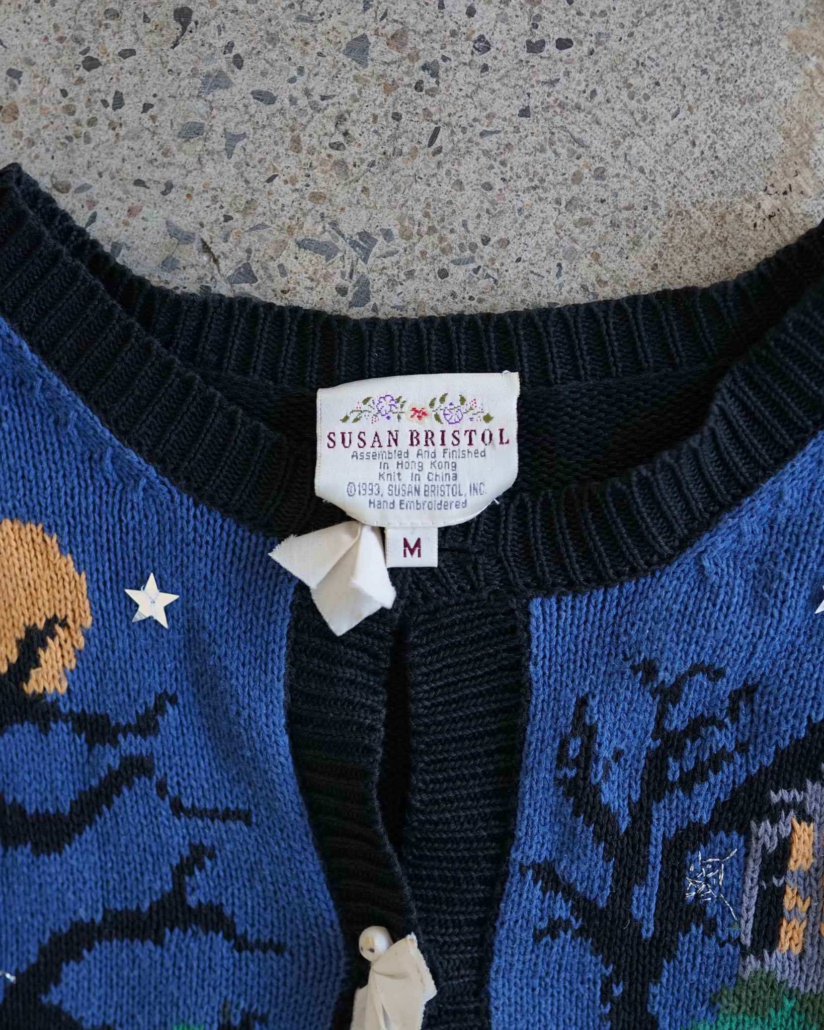 halloween knit cardigan