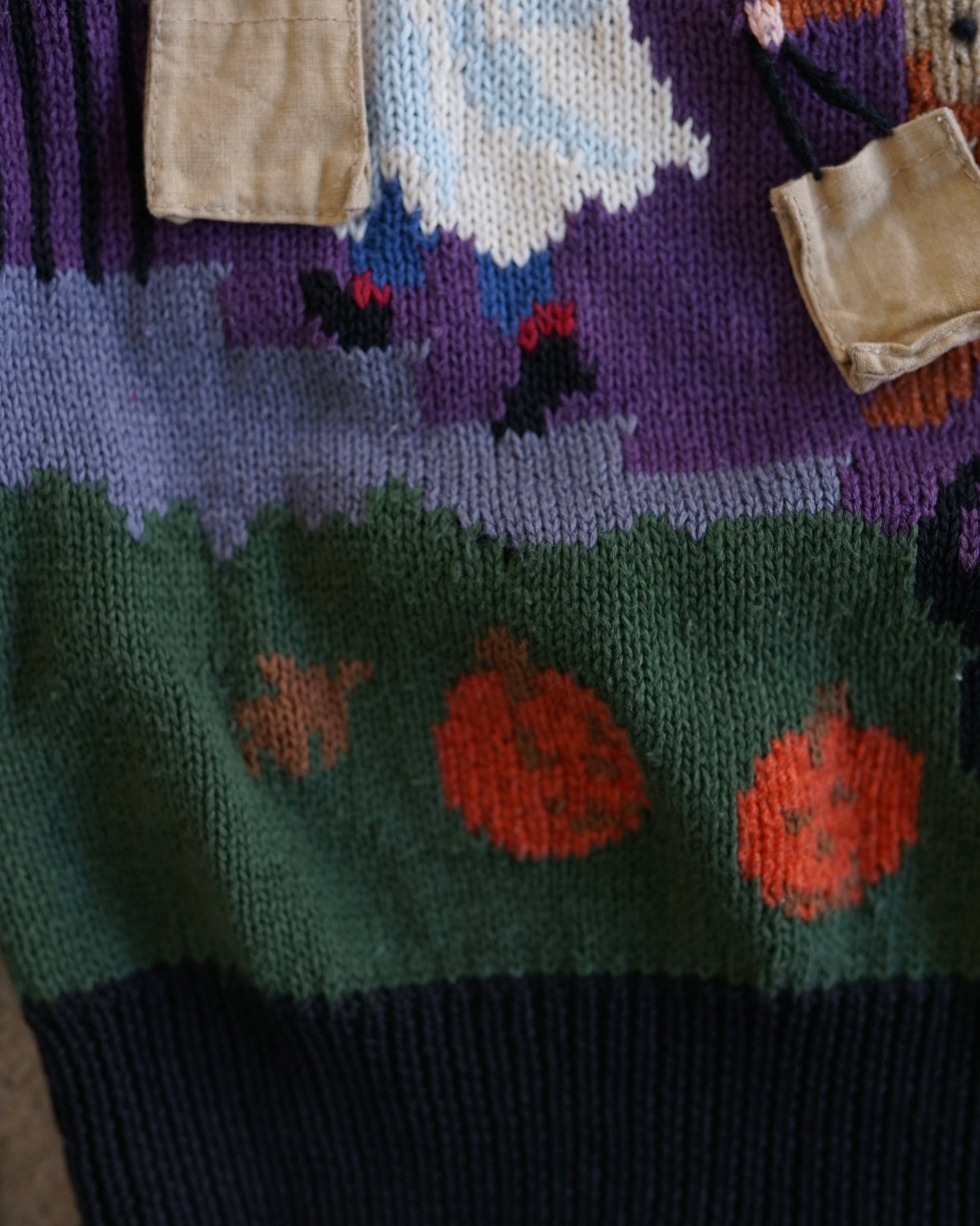 halloween knit cardigan