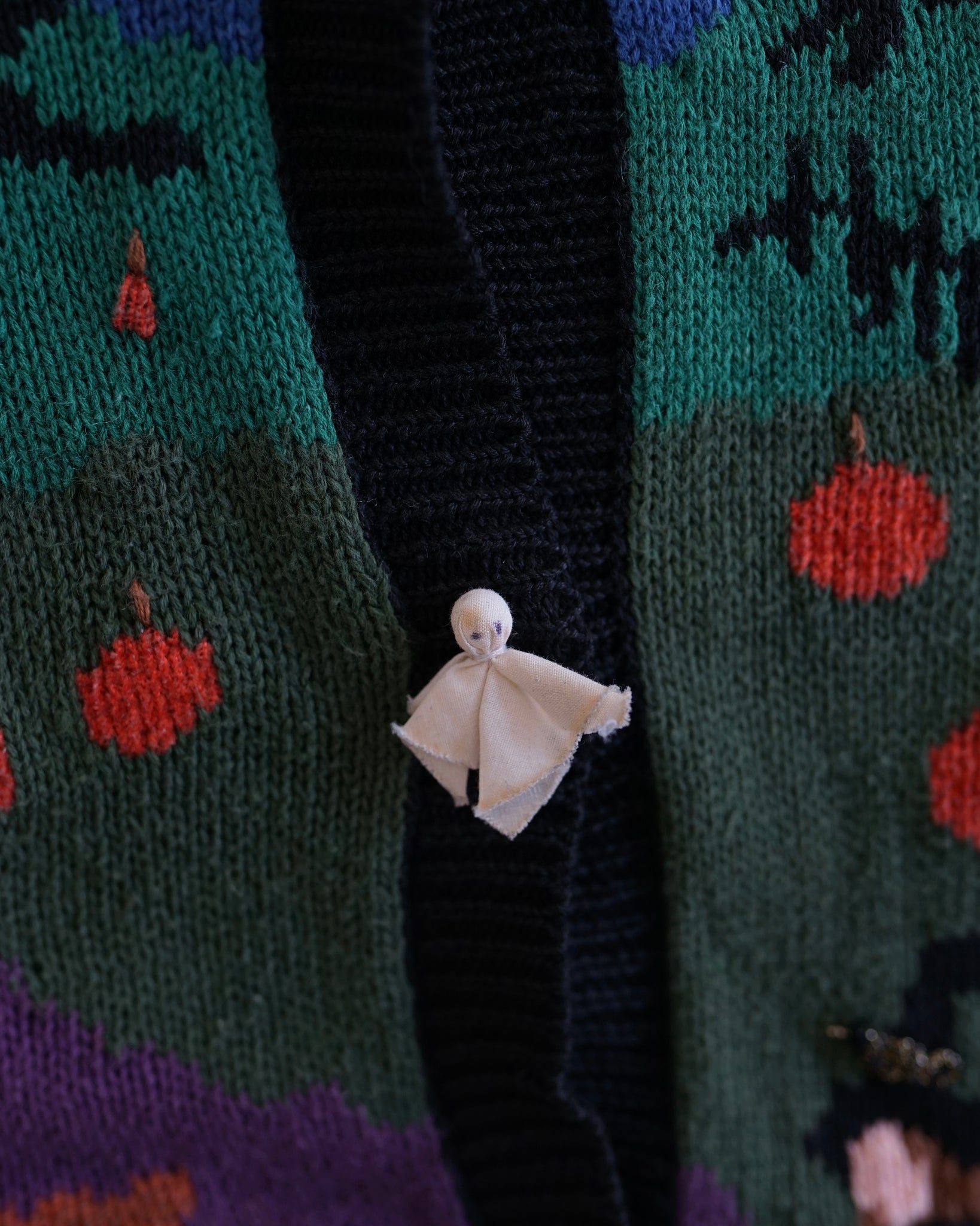 halloween knit cardigan