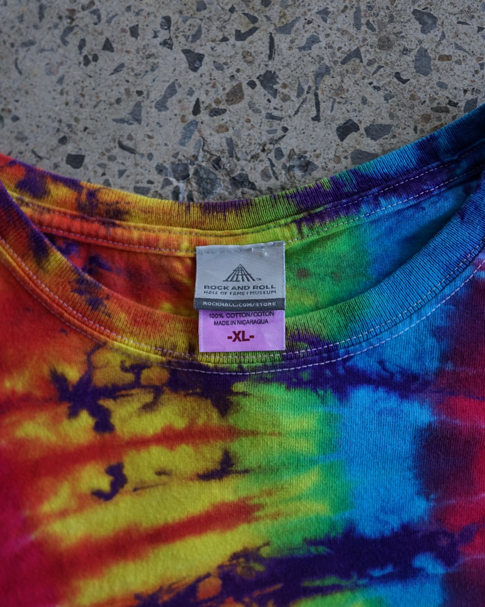 rock artist quote tie dye t-shirt