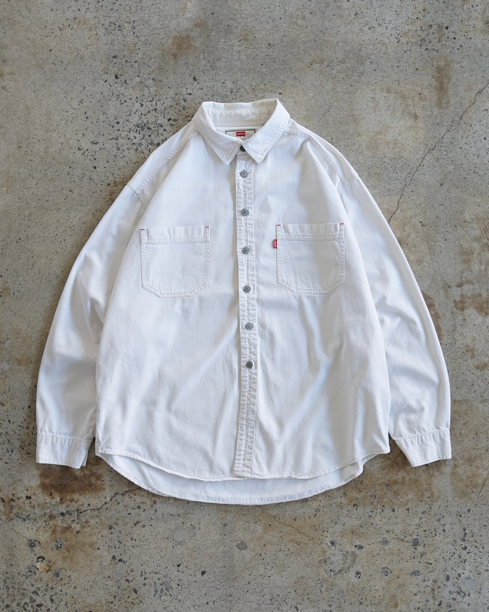 levi's denim button-up shirt