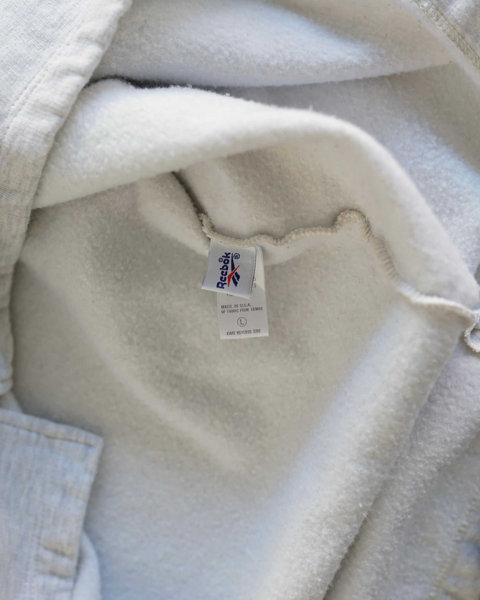 reebok 1/4 zip sweater