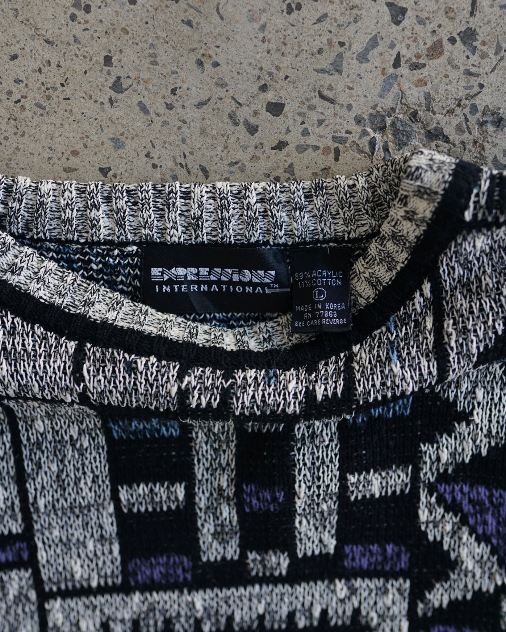 expressions international knit sweater