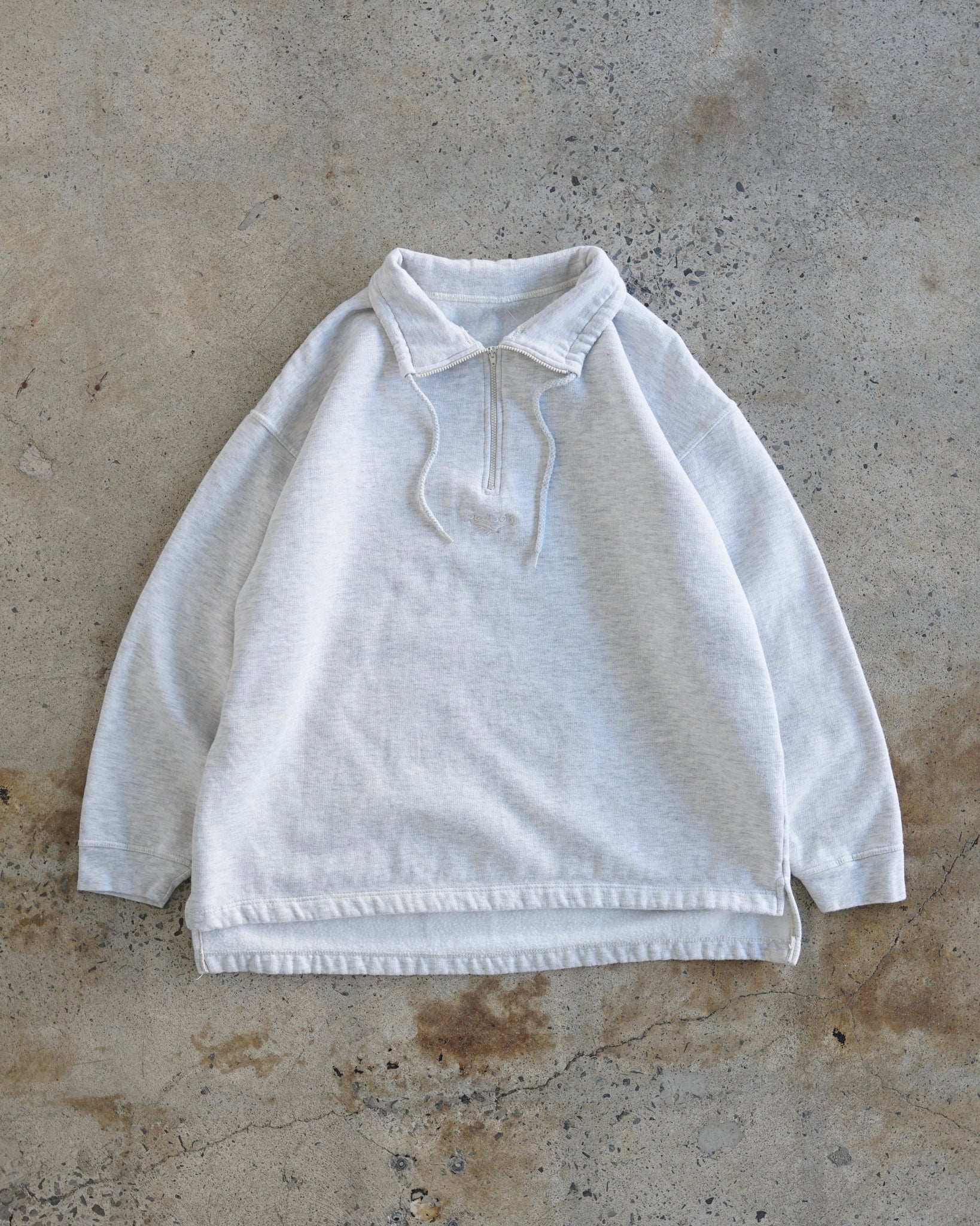 reebok 1/4 zip sweater