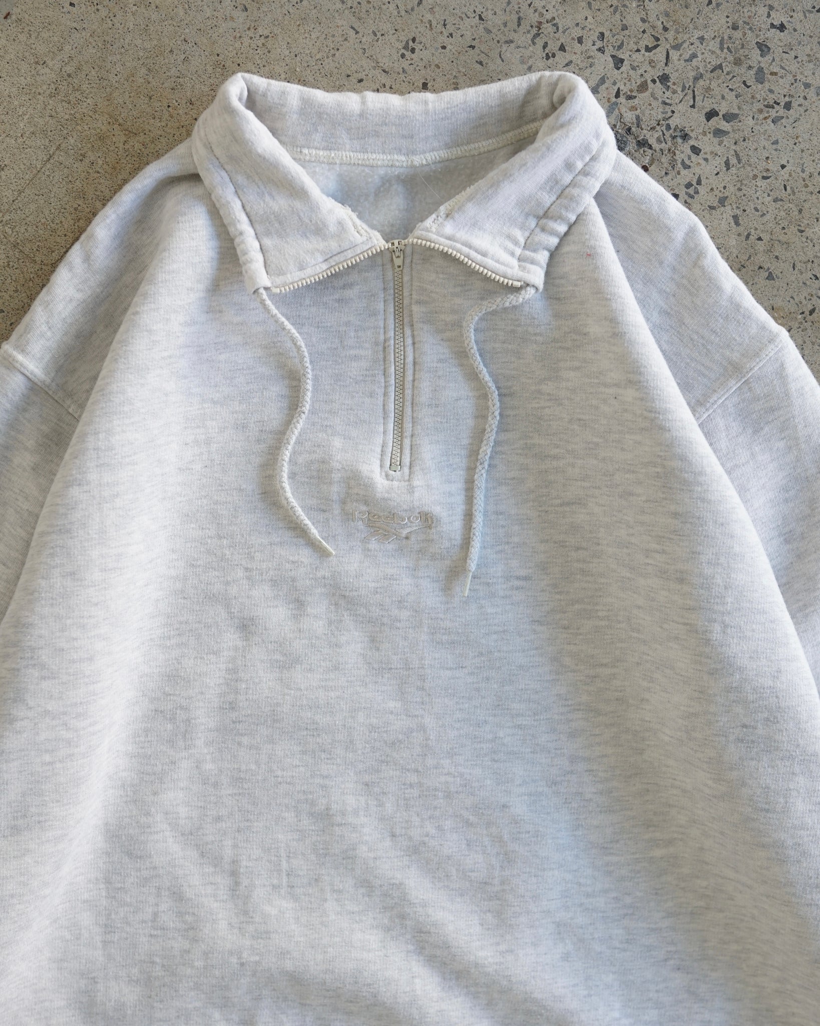 reebok 1/4 zip sweater