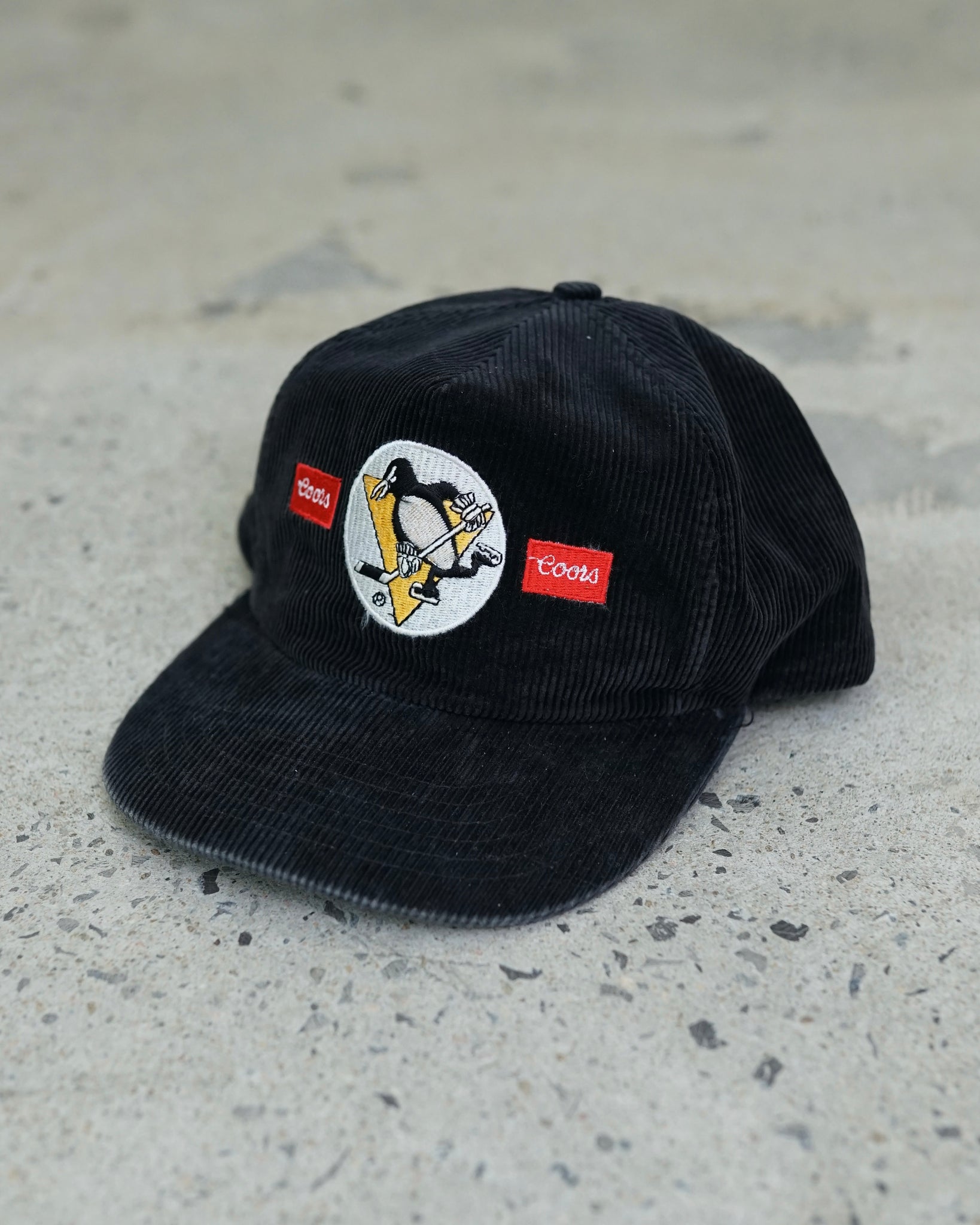 pittsburgh penguins coors corduroy snapback hat