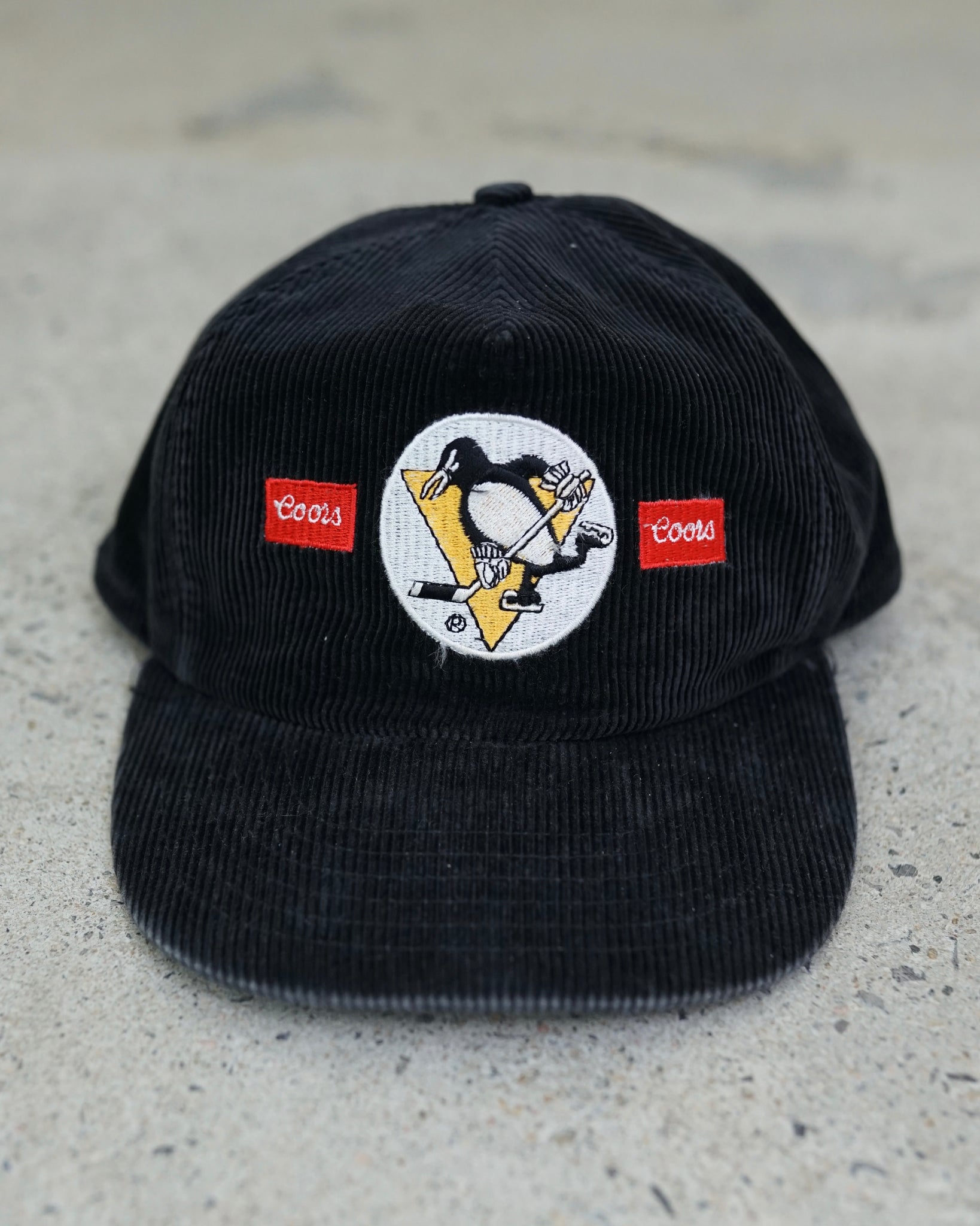 pittsburgh penguins coors corduroy snapback hat