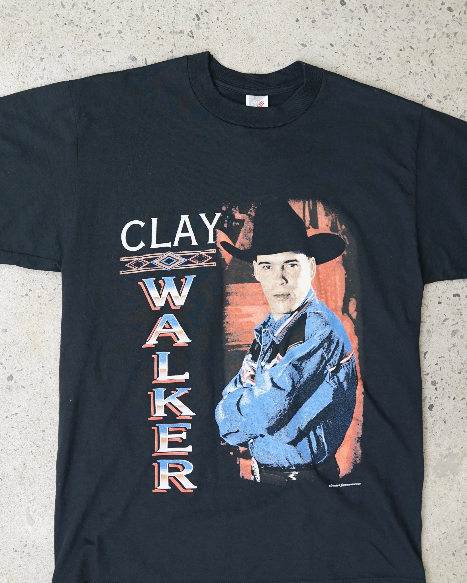 clay walker 1994 tour t-shirt