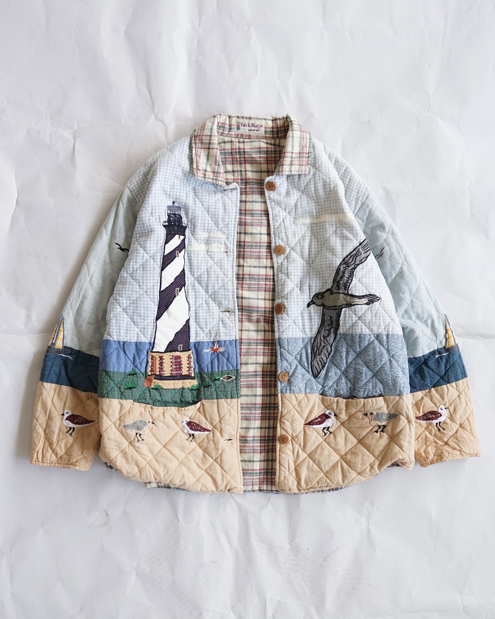 patch magic embroidered reversible jacket