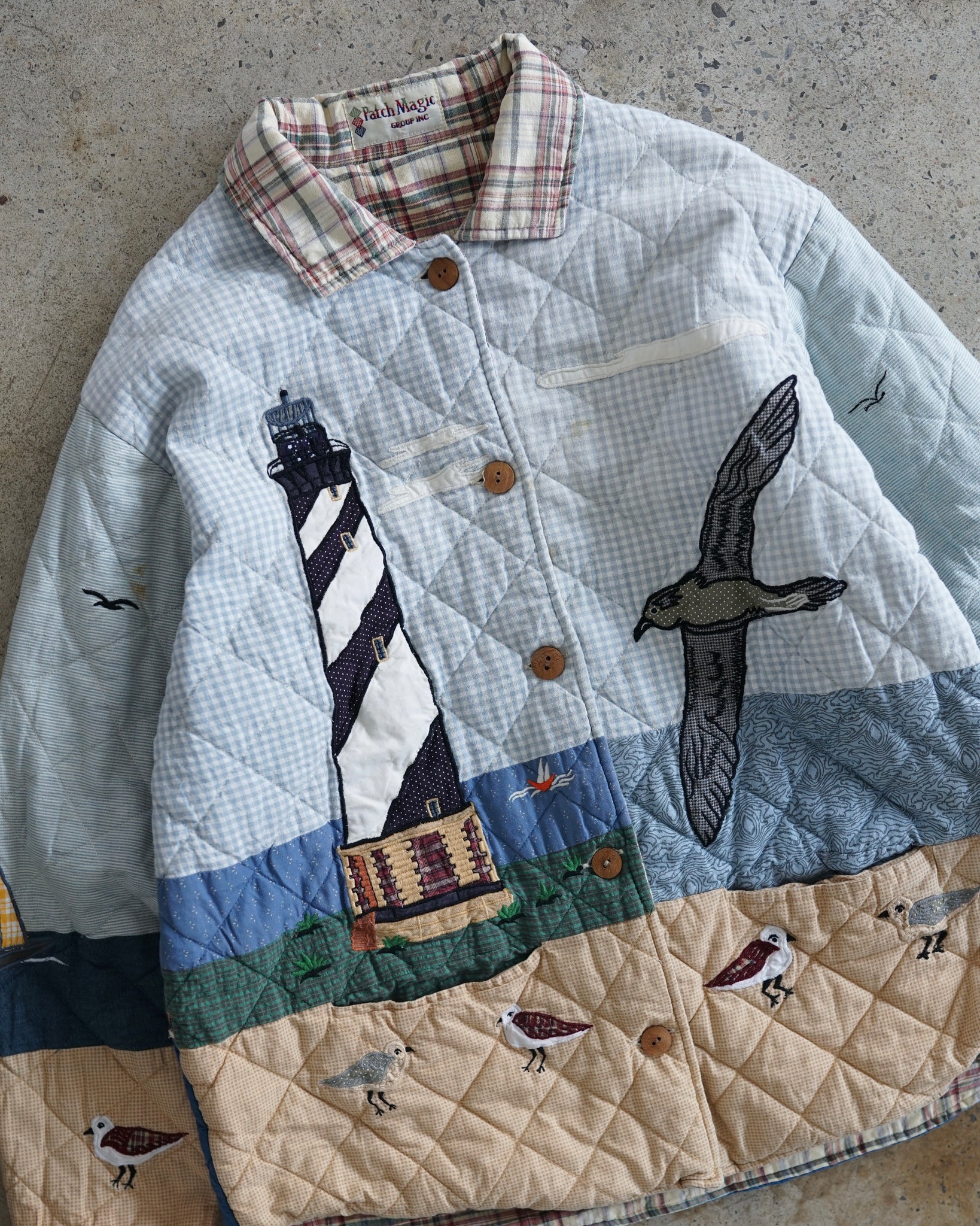 patch magic embroidered reversible jacket