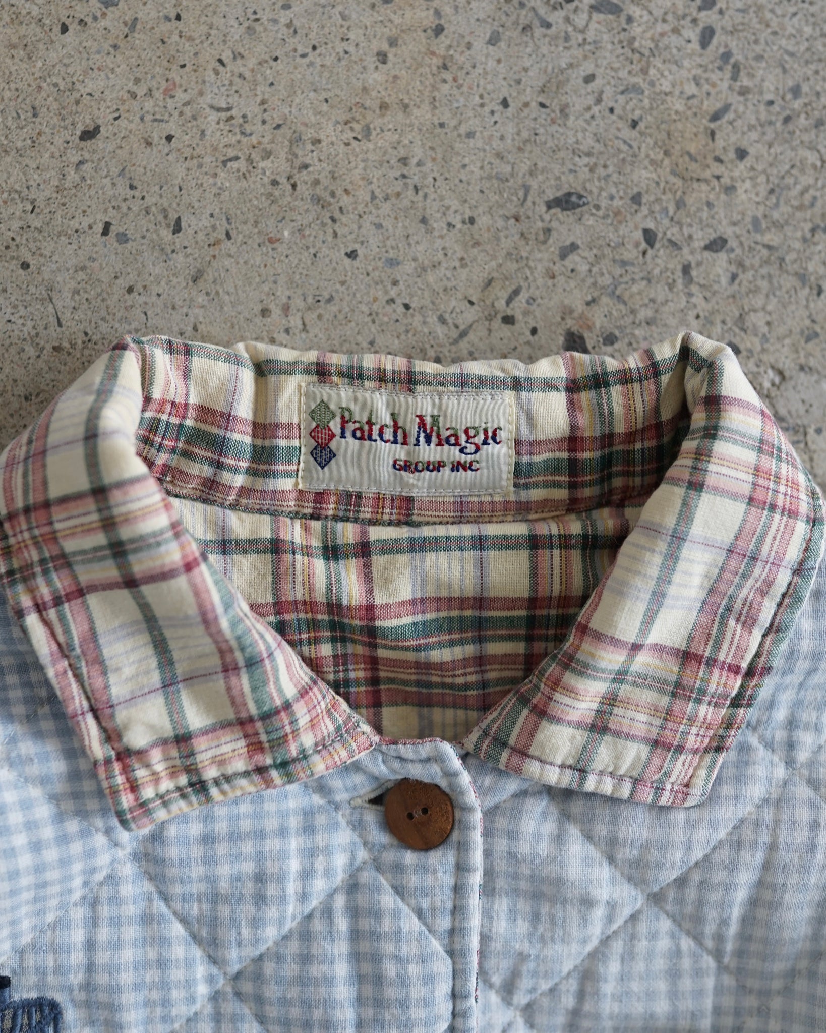 patch magic embroidered reversible jacket