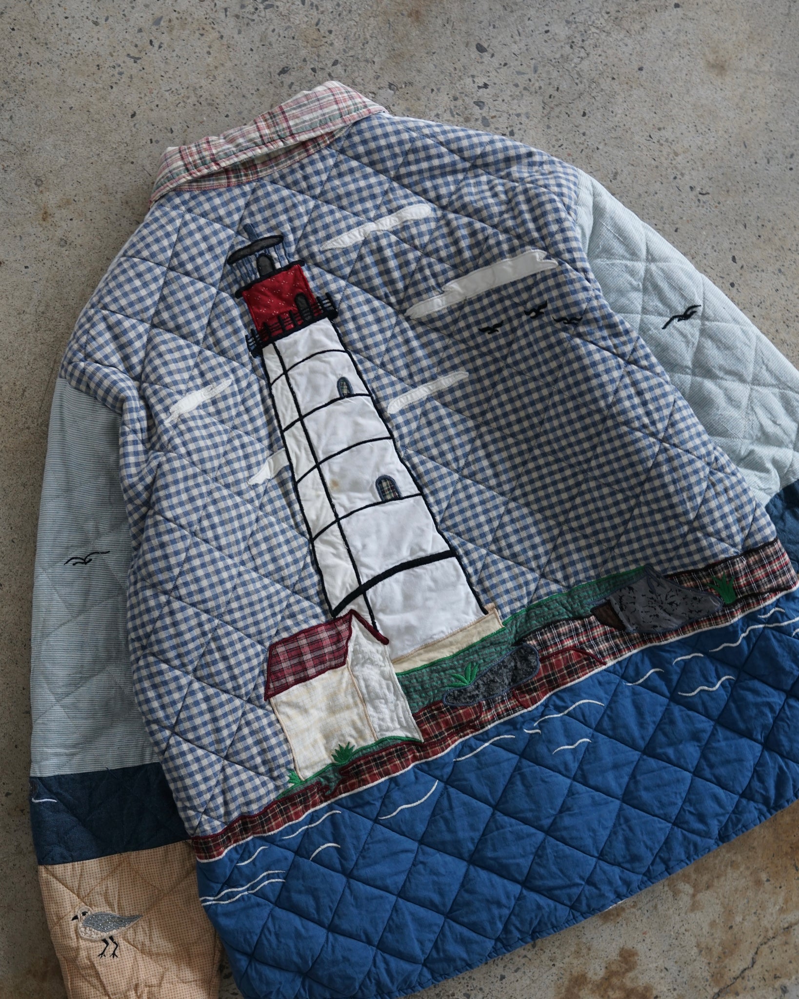 patch magic embroidered reversible jacket