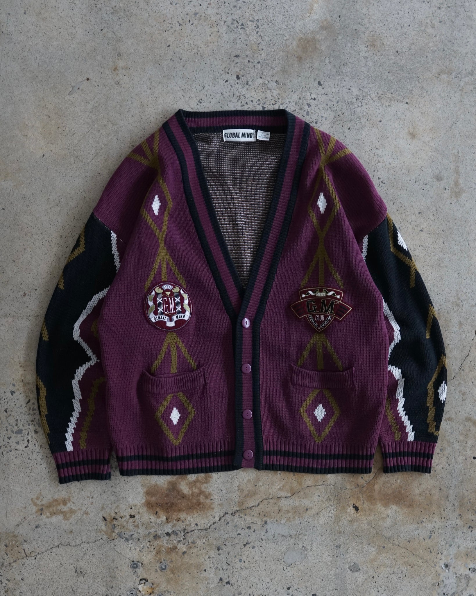 global mind knit cardigan