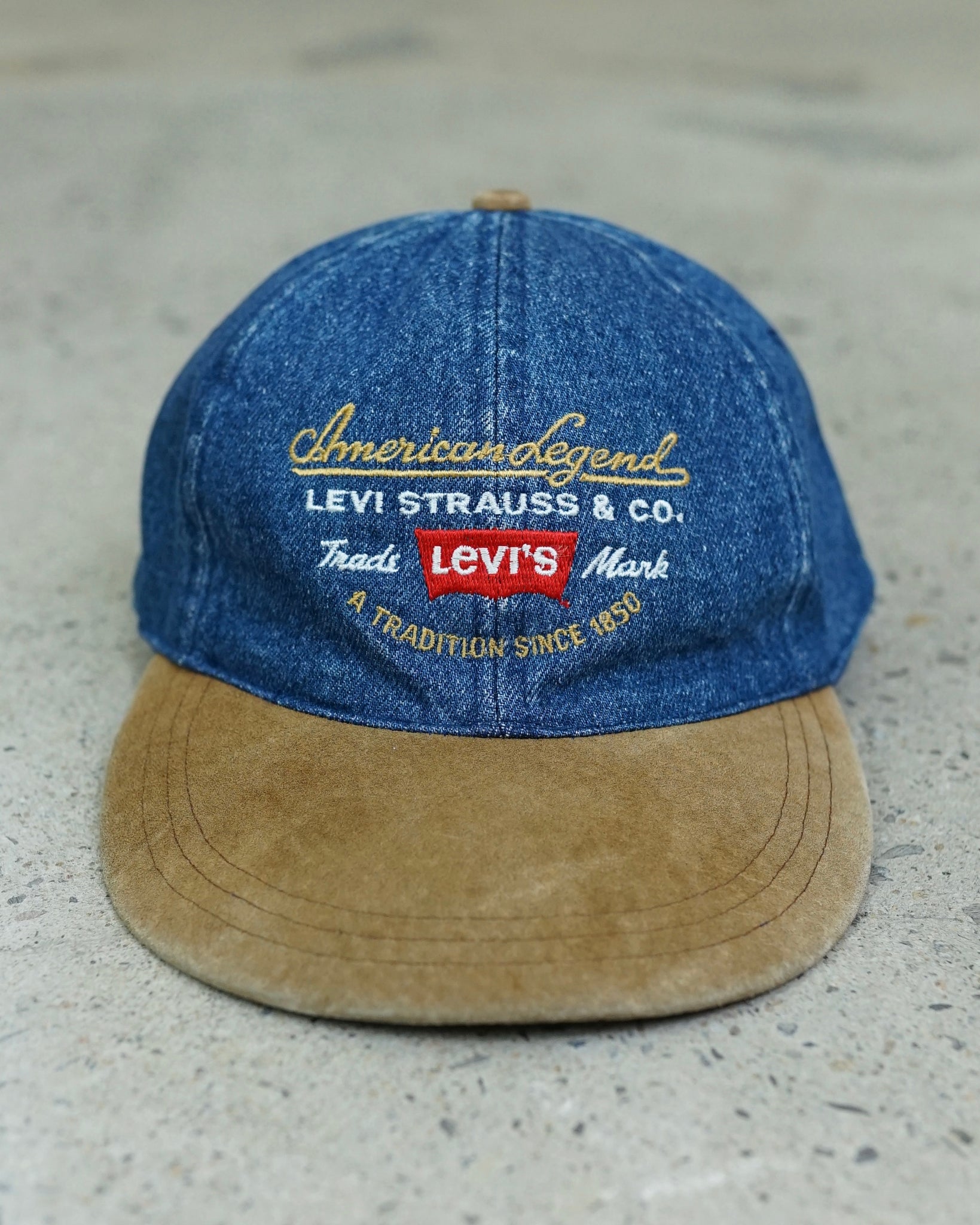 levi's denim strapback hat