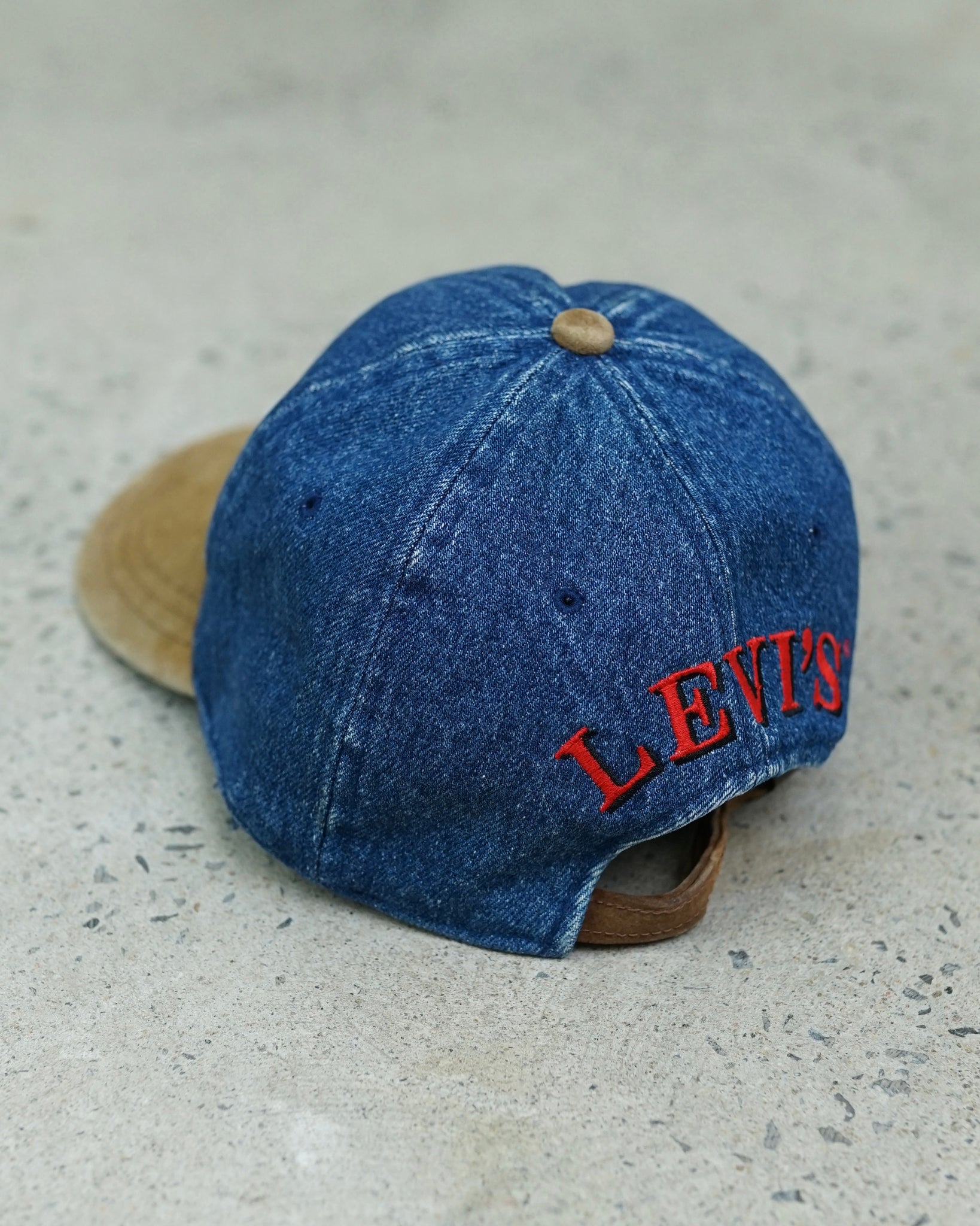 levi's denim strapback hat