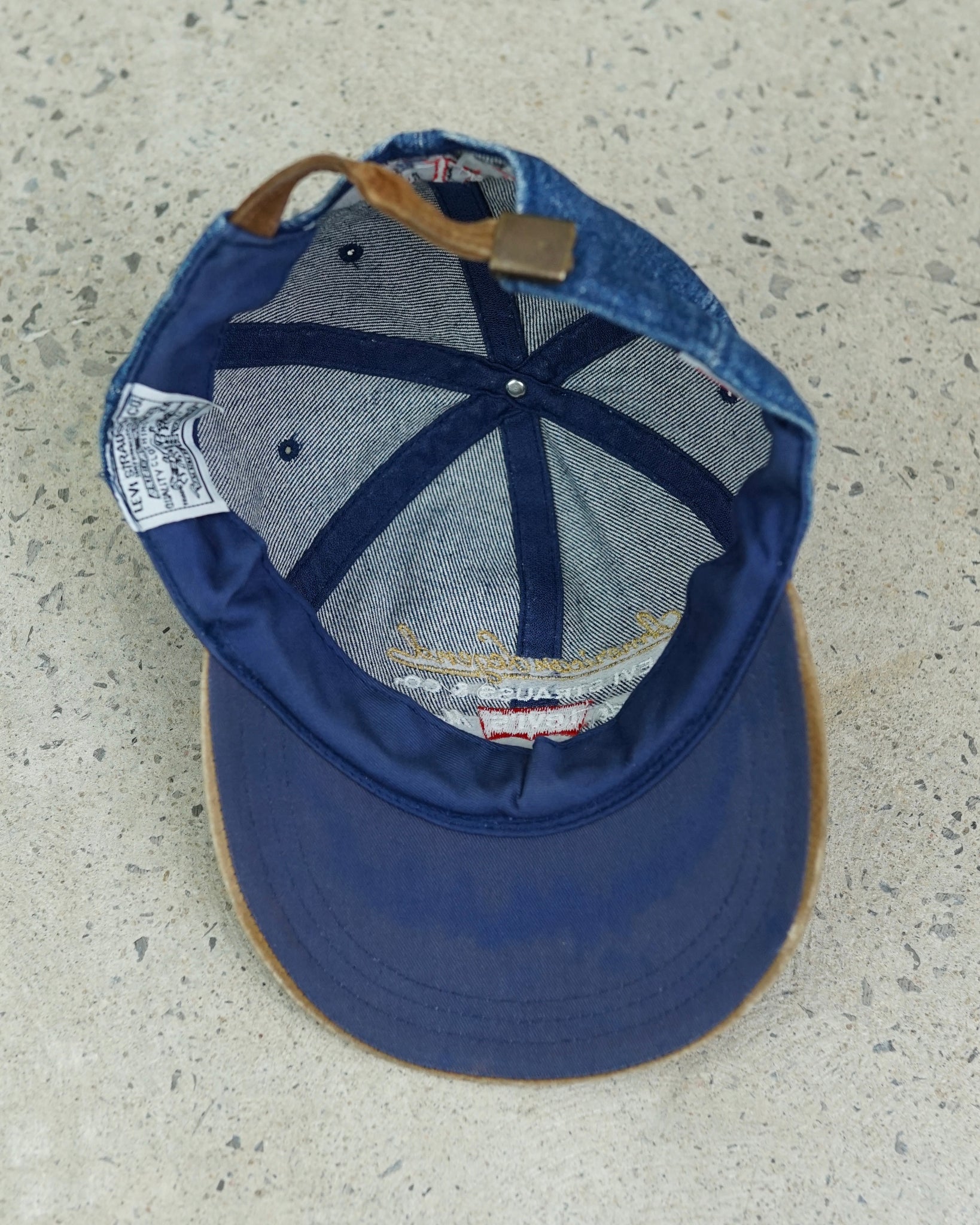 levi's denim strapback hat